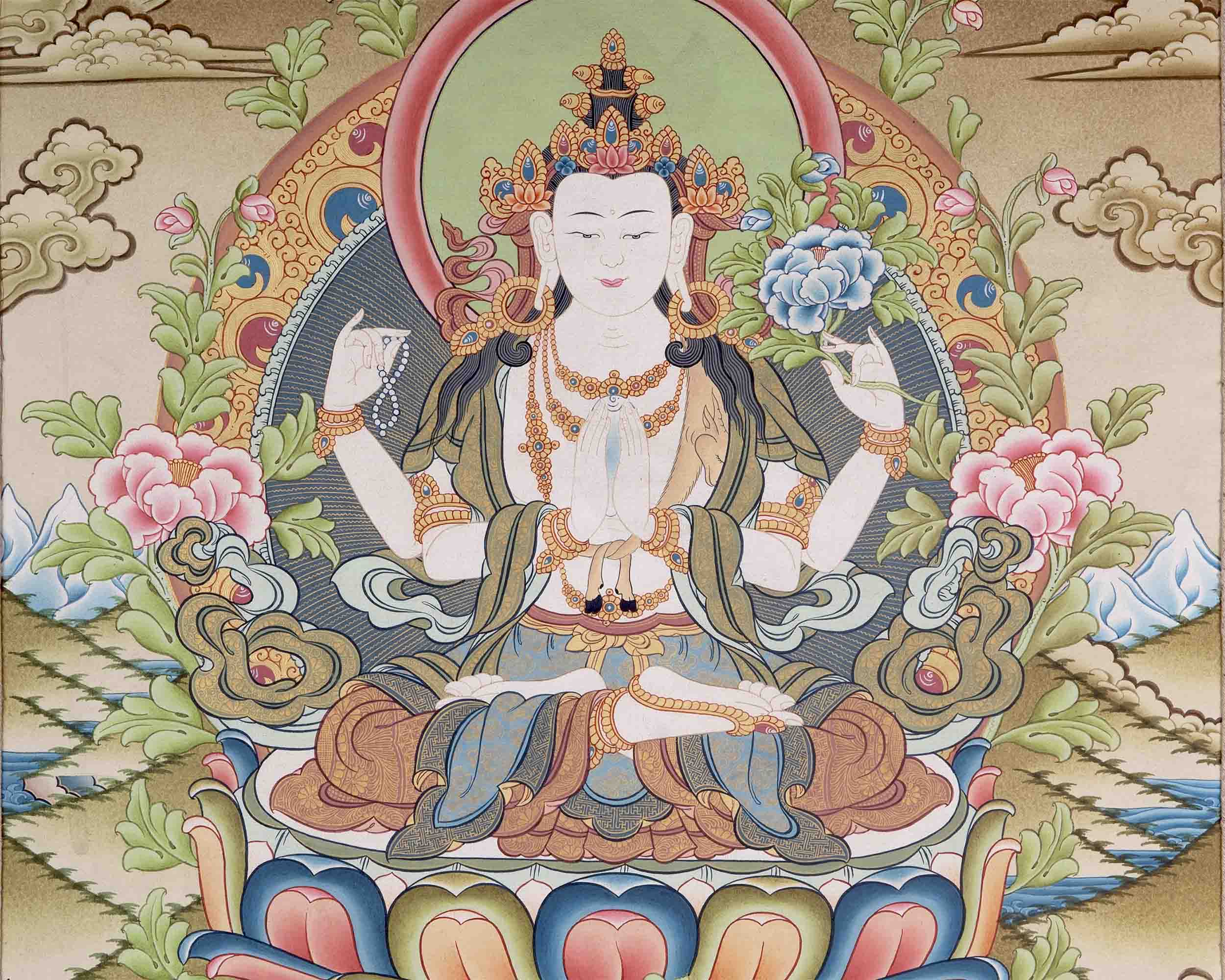 4 Armed Lokeshvara | Mindfulness Meditation Object