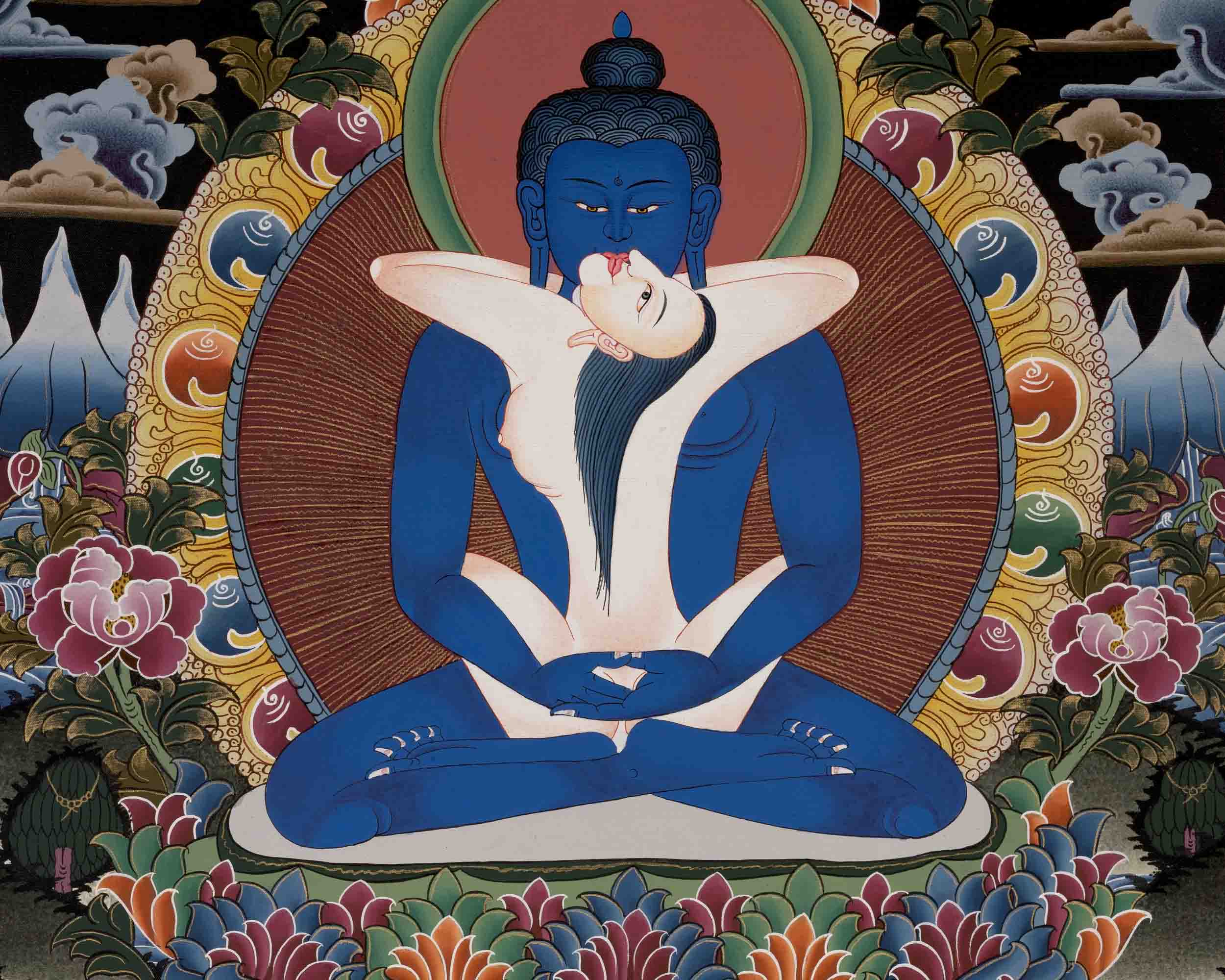 Samantabhadra With Consort | Traditional Art | Wall Decors