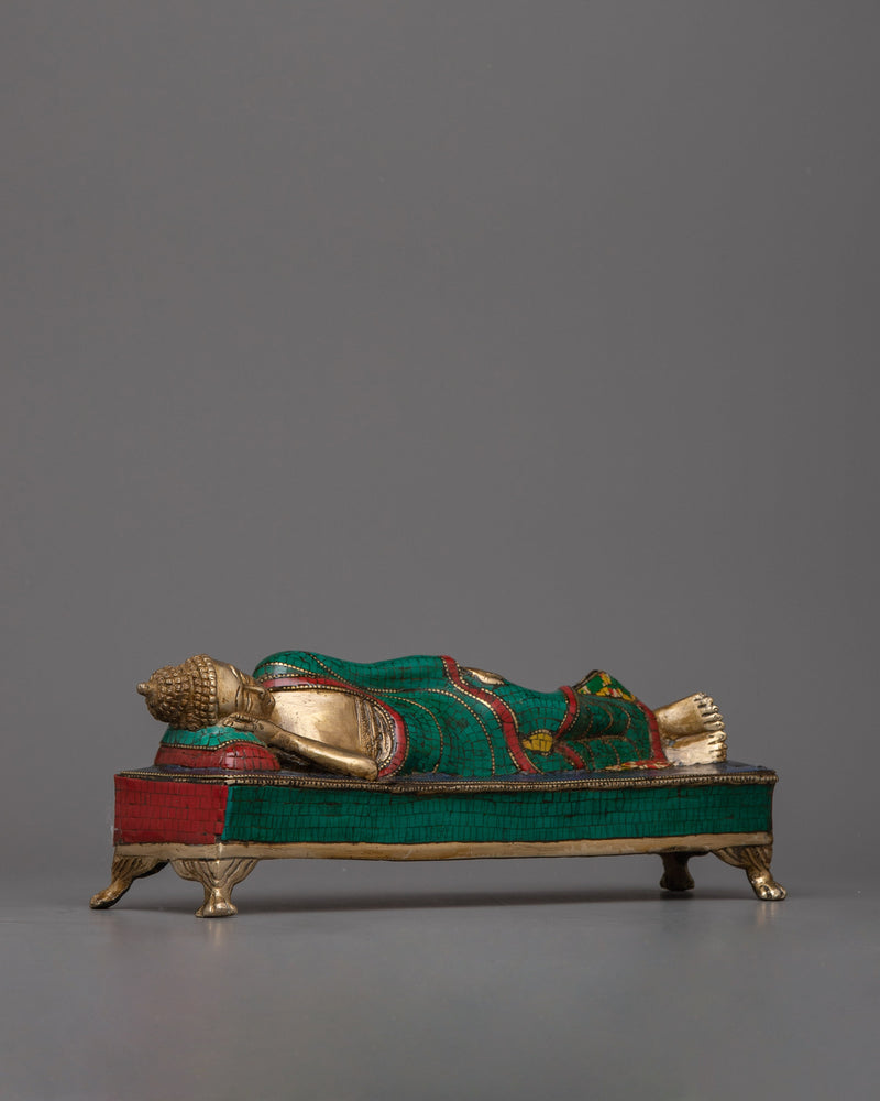Brass Reclining Buddha Statue | An Icon of Tranquility and Enlightenment