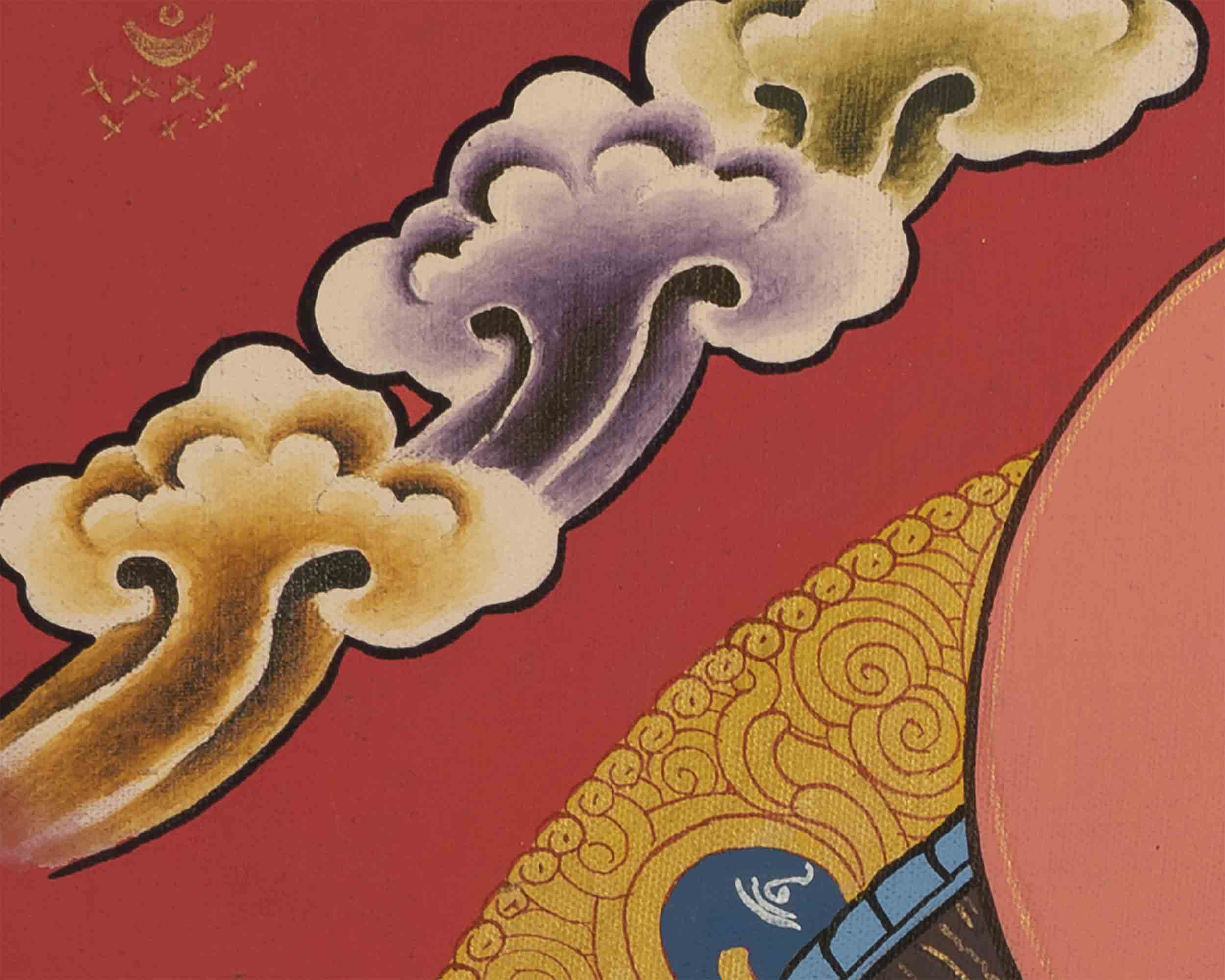 Medicine Buddha Thangka | Buddhist Ritual Wall Hanging Thangka