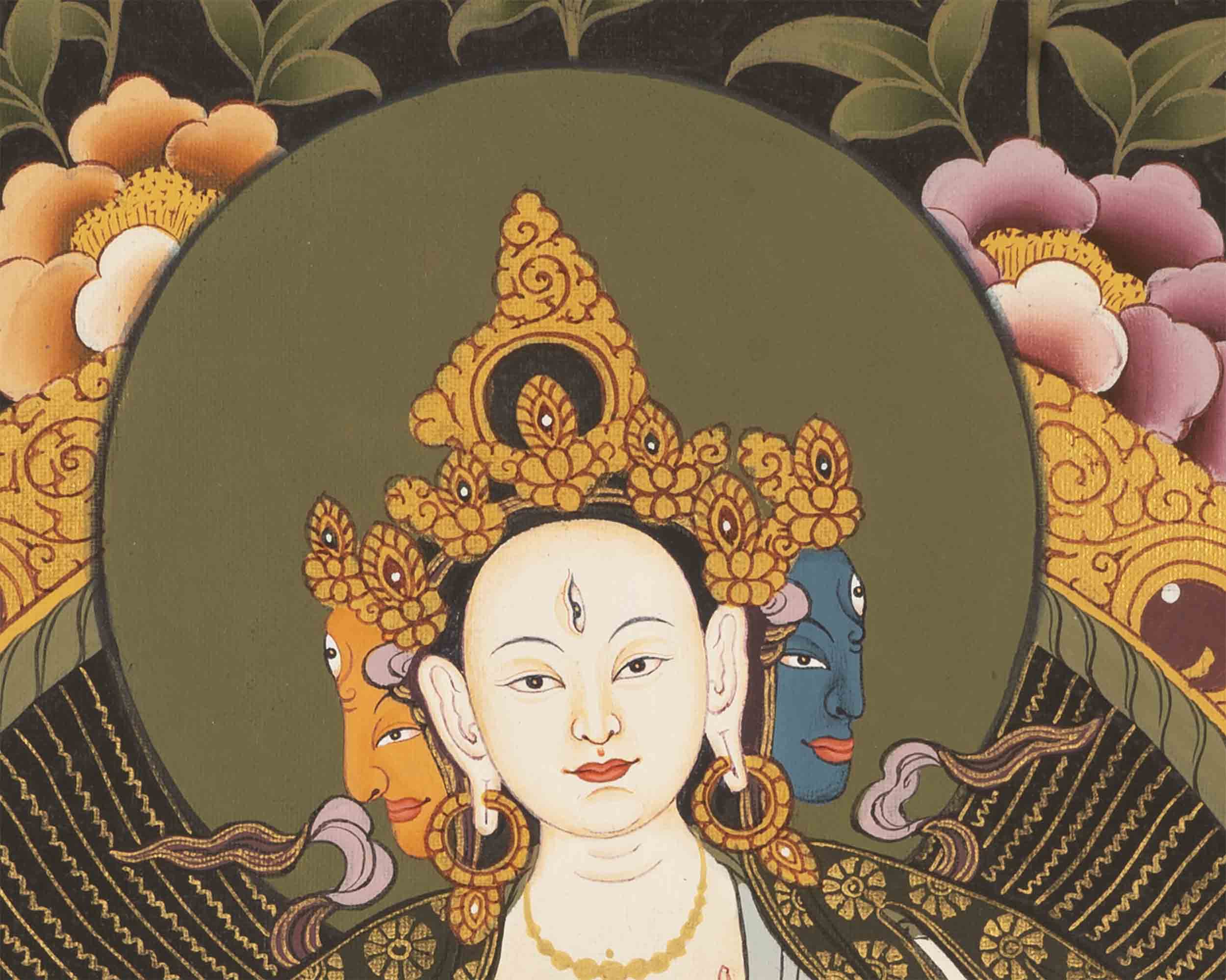 Namgyalma Thangka | Buddhist Traditional Artwork | Wall Hanging Decors