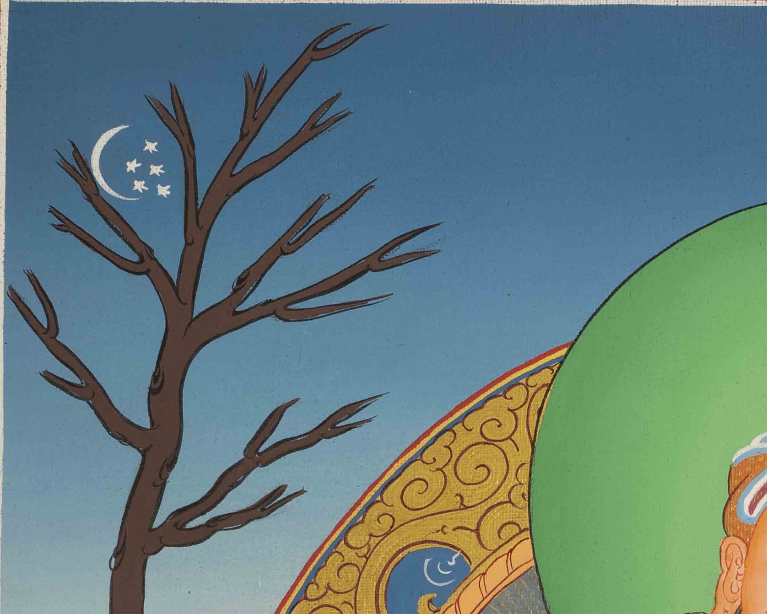 Padmasambhava Guru Rinpoche Thangka | Wall Hanging | Decoration Painting