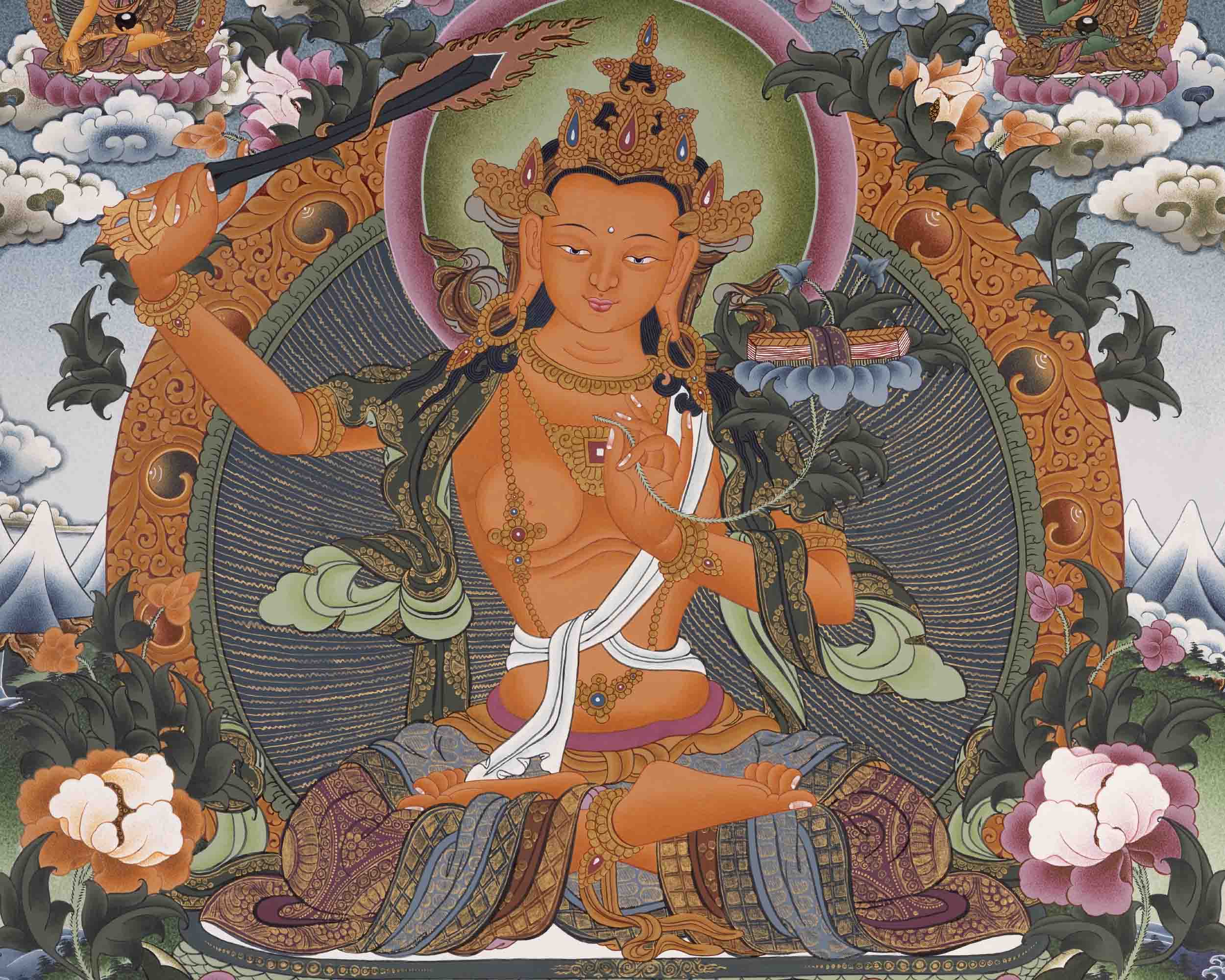 Bodhisattva Manjushree Thangka | Art Painting