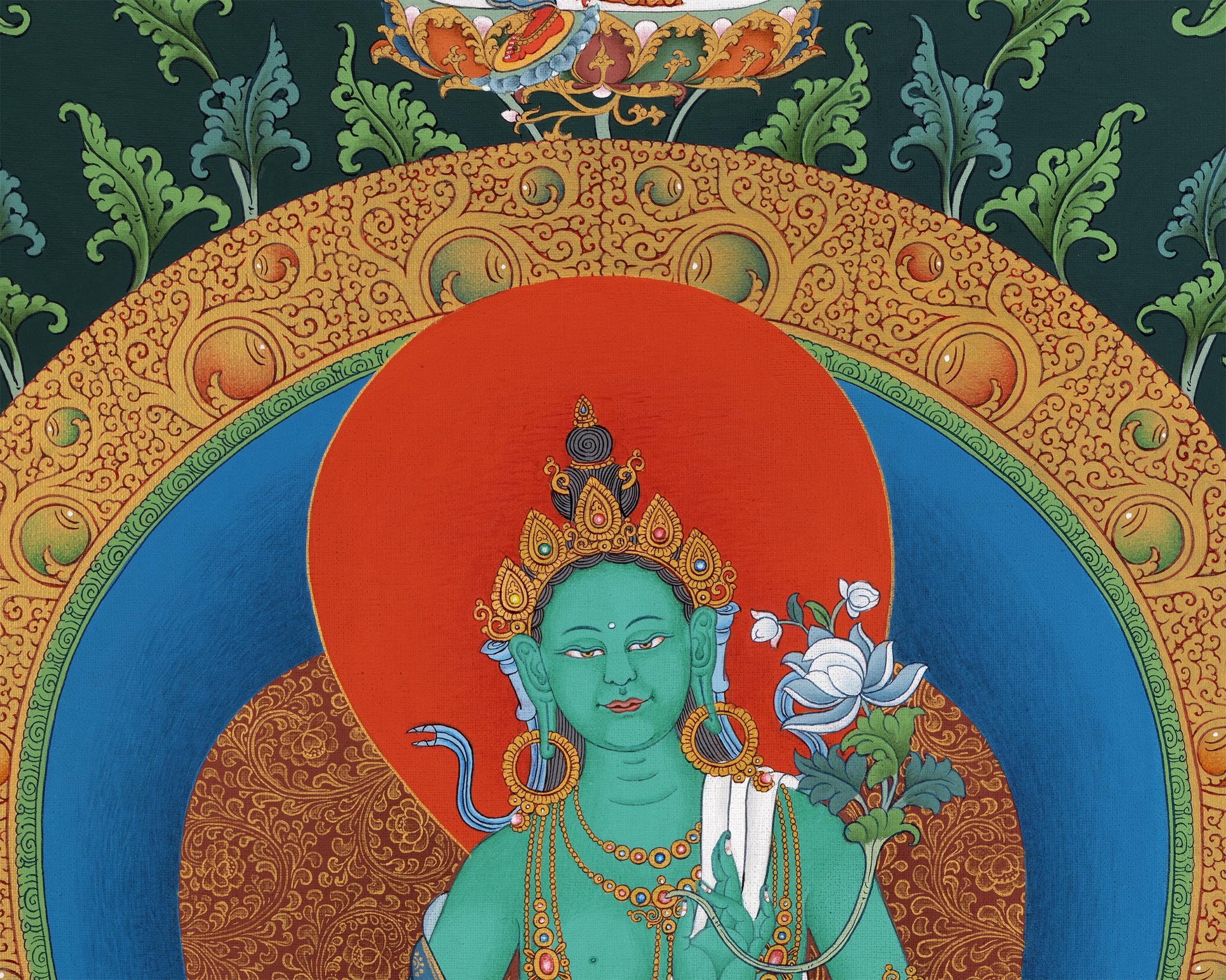 21 Taras | Hand painted Tibetan Thangka