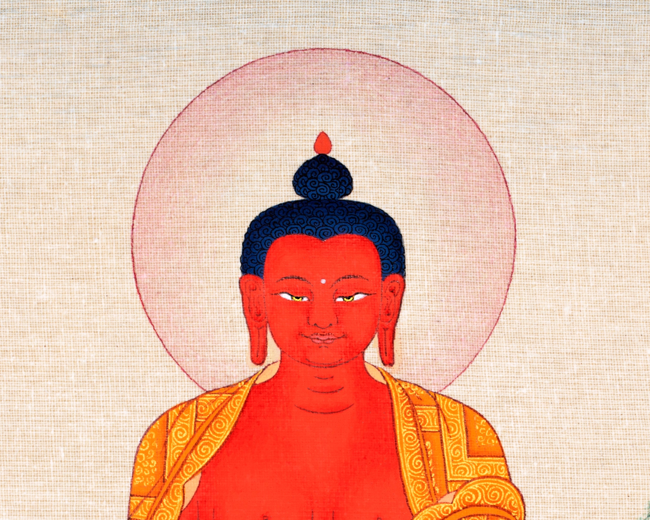 Amitabha Buddha Thangka, Tibetan Buddha Painting