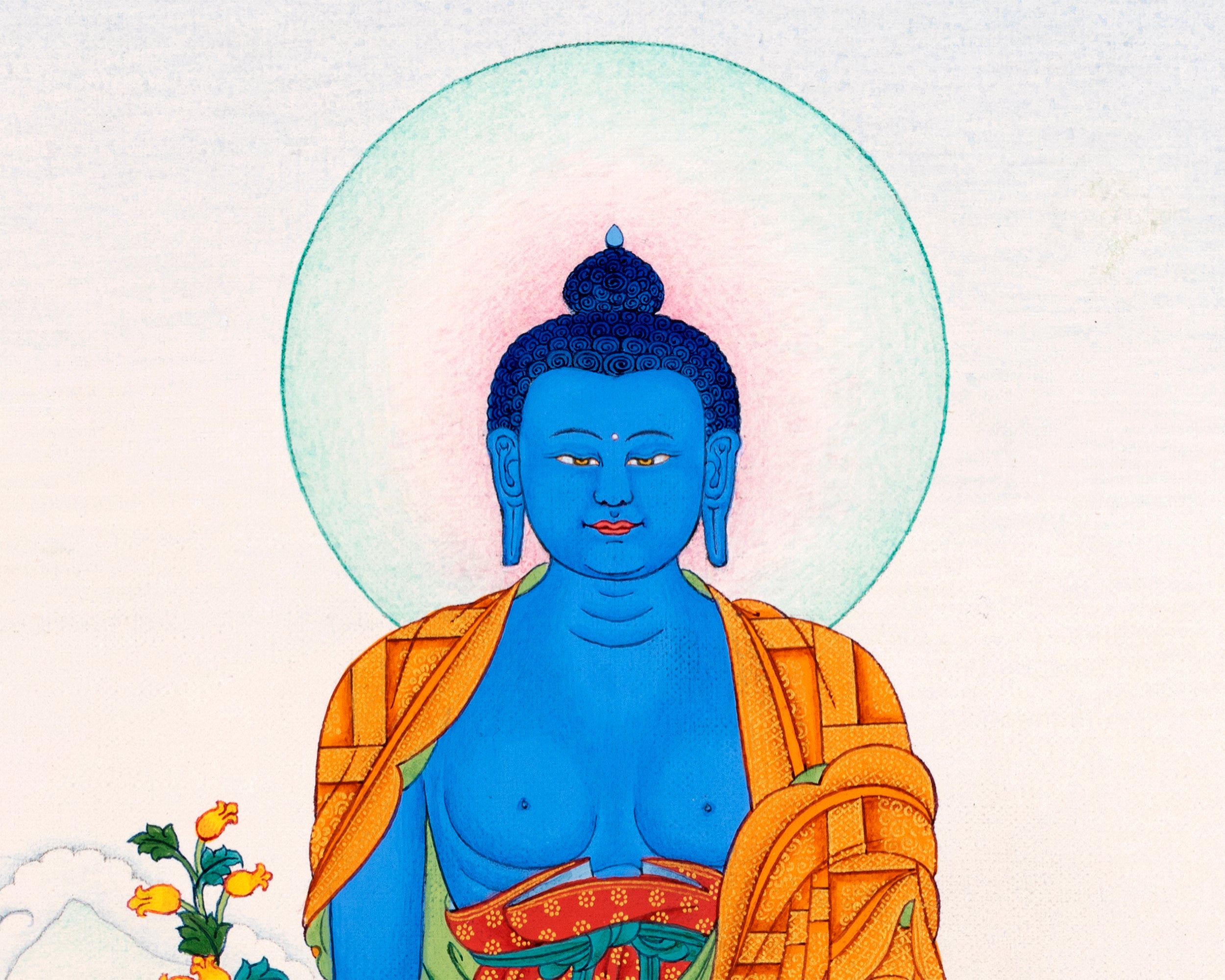 The Medicine Buddha | Tibetan Thangka Painting