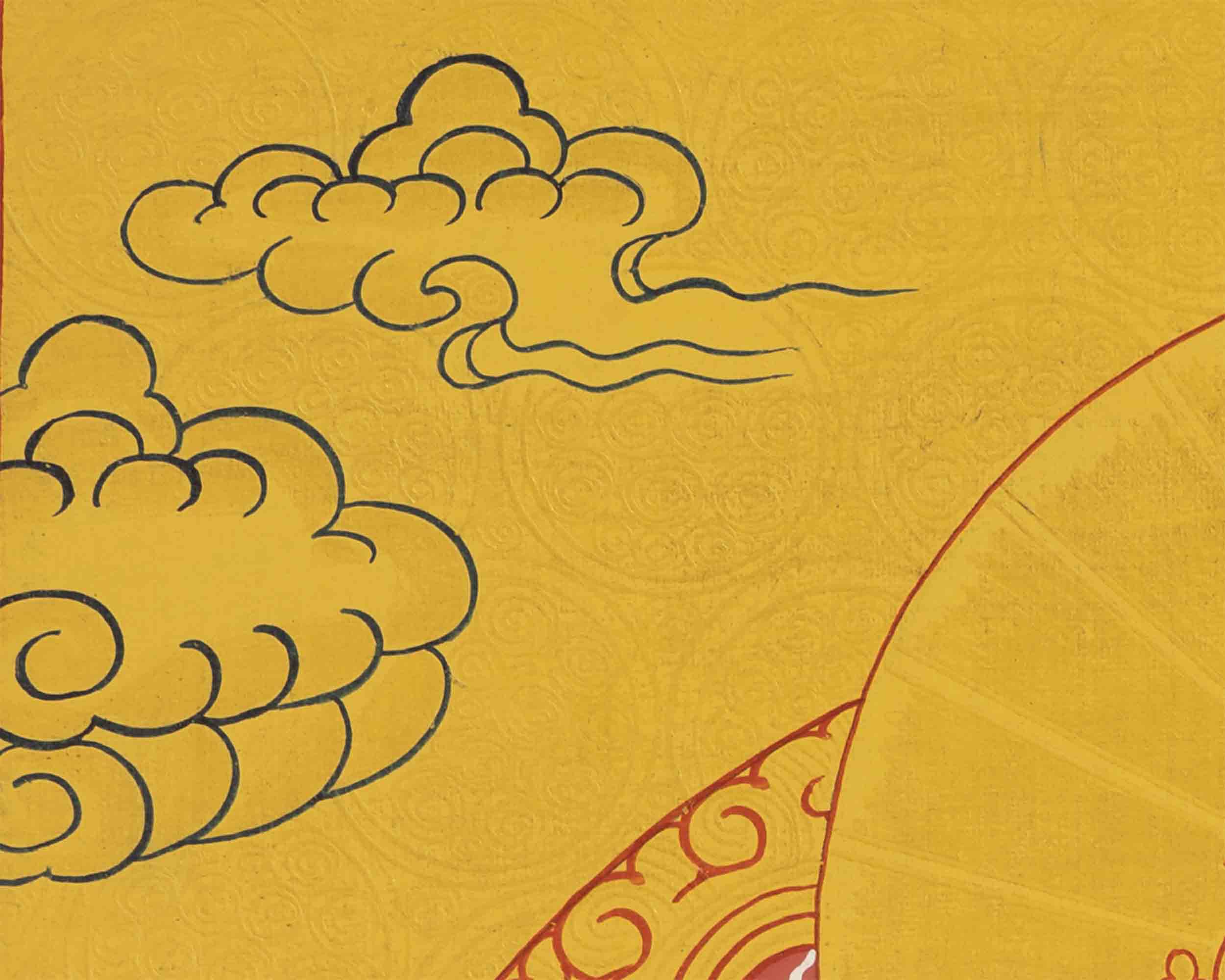 Hand-Painted Green Tara | Tibetan Wall Decor Thangka