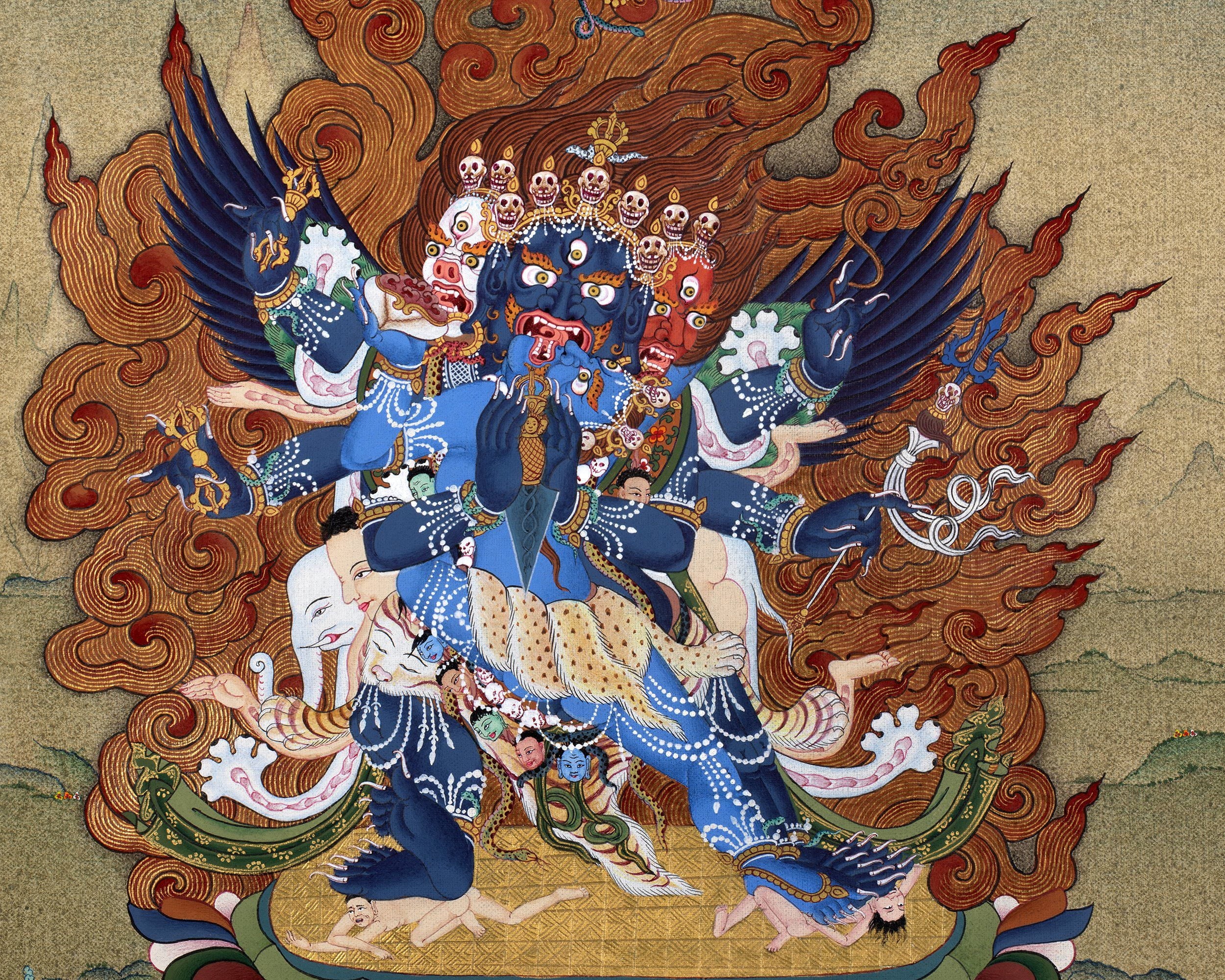 vajrakilaya thangka
