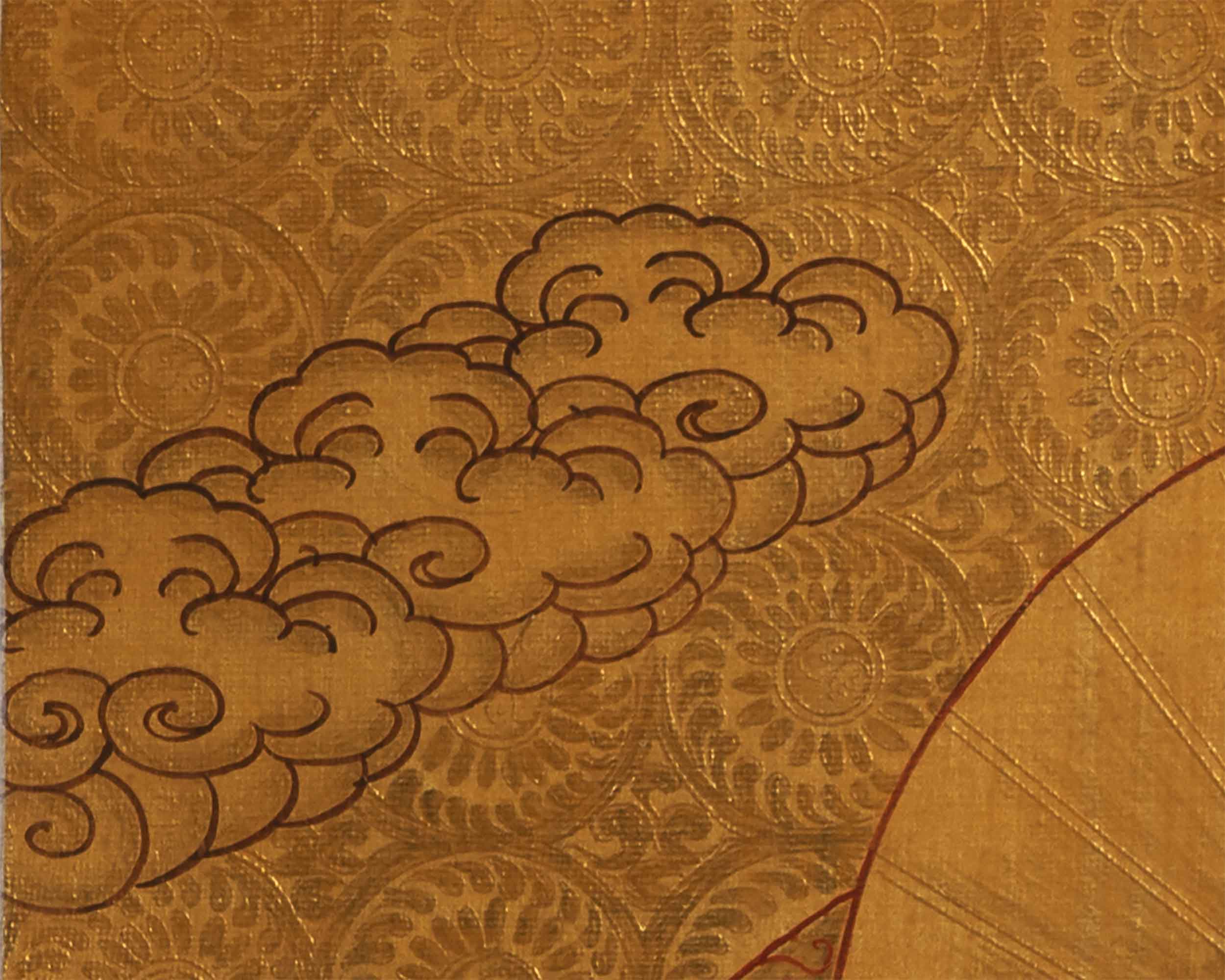 Gold Style Buddha Thangka | Samantabhadra Yab Yum Buddha Art