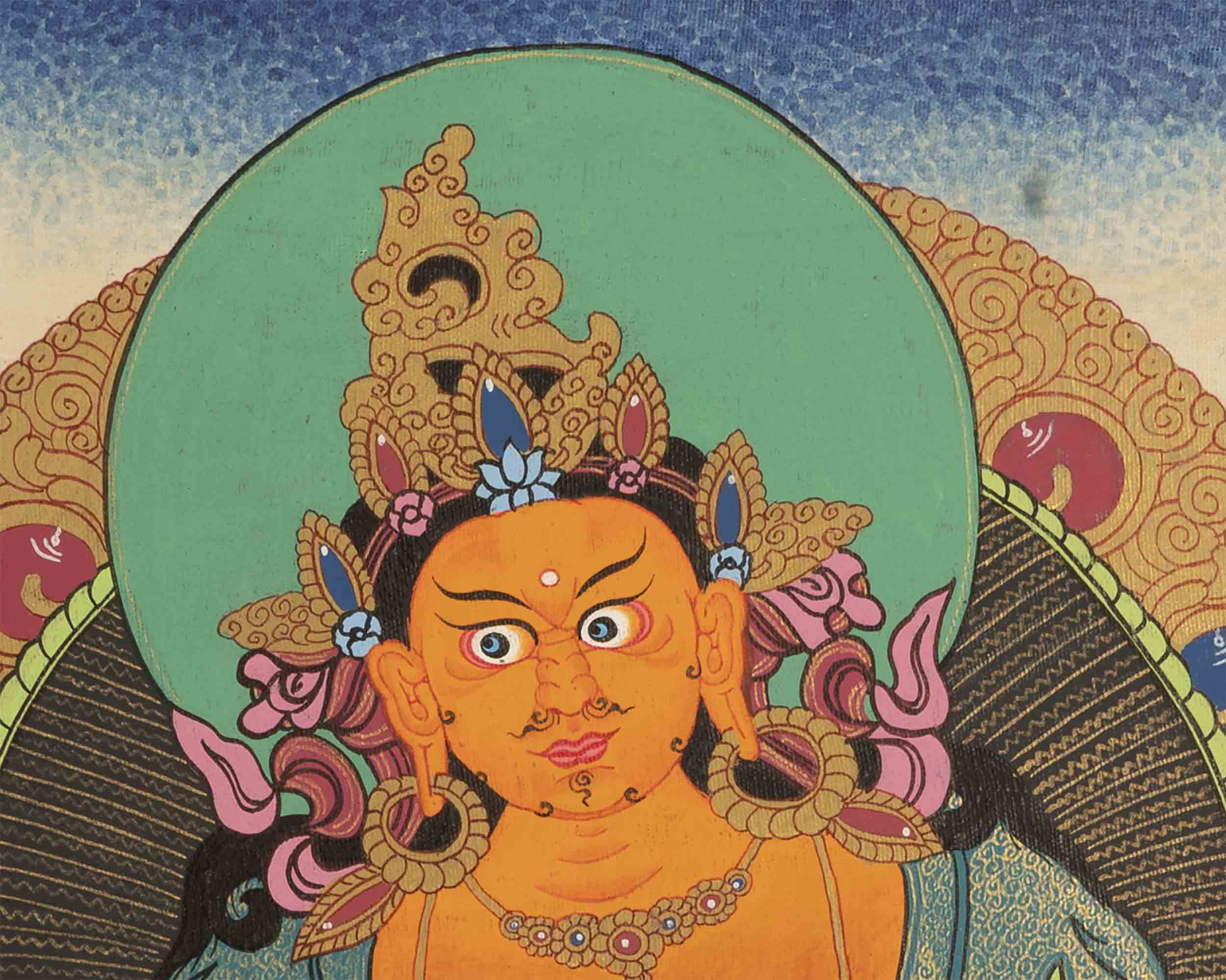 Jambala Kubera Thangka | Buddhist Wall Decors