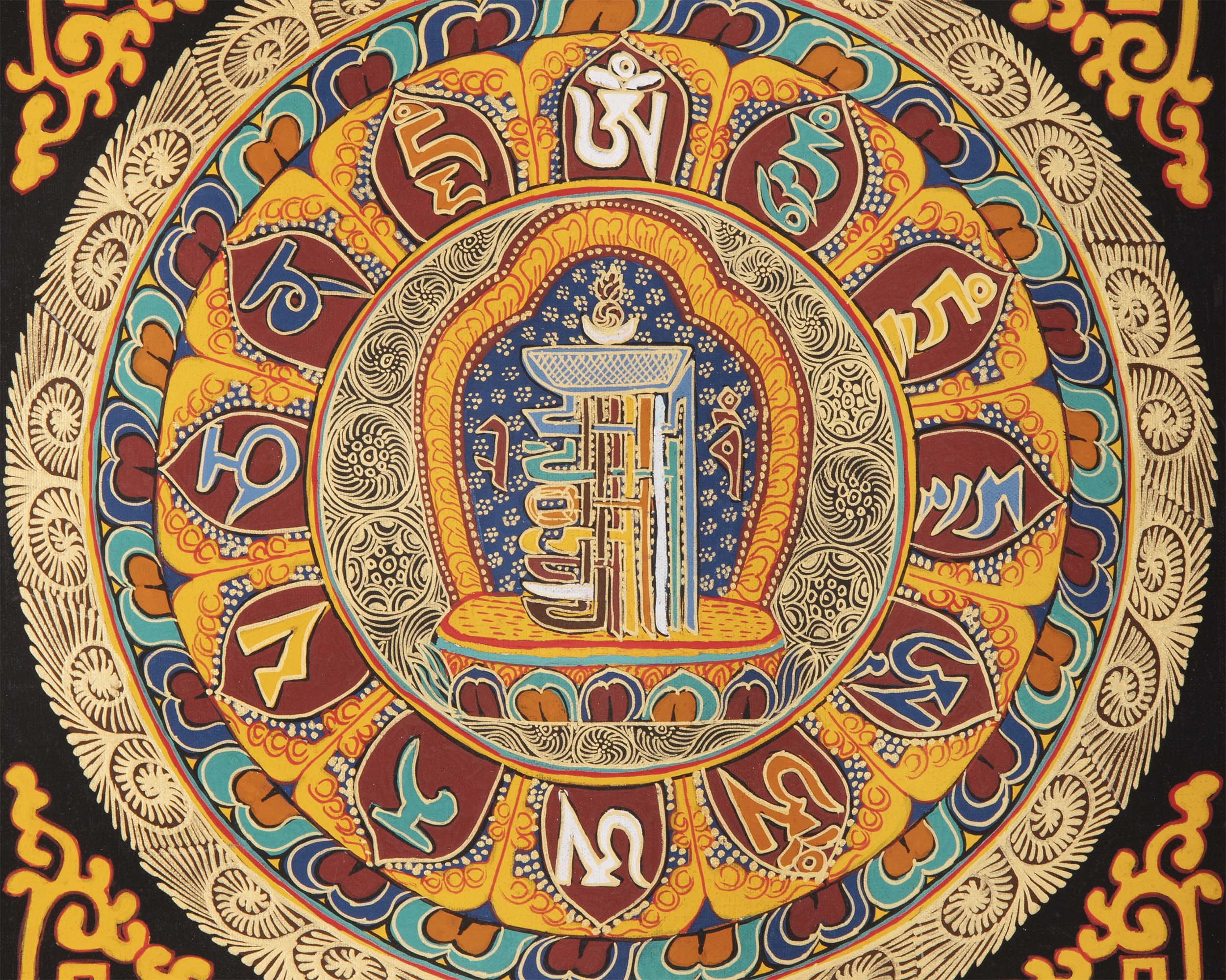 Mantra Mandala Thangka | Wall Hanging