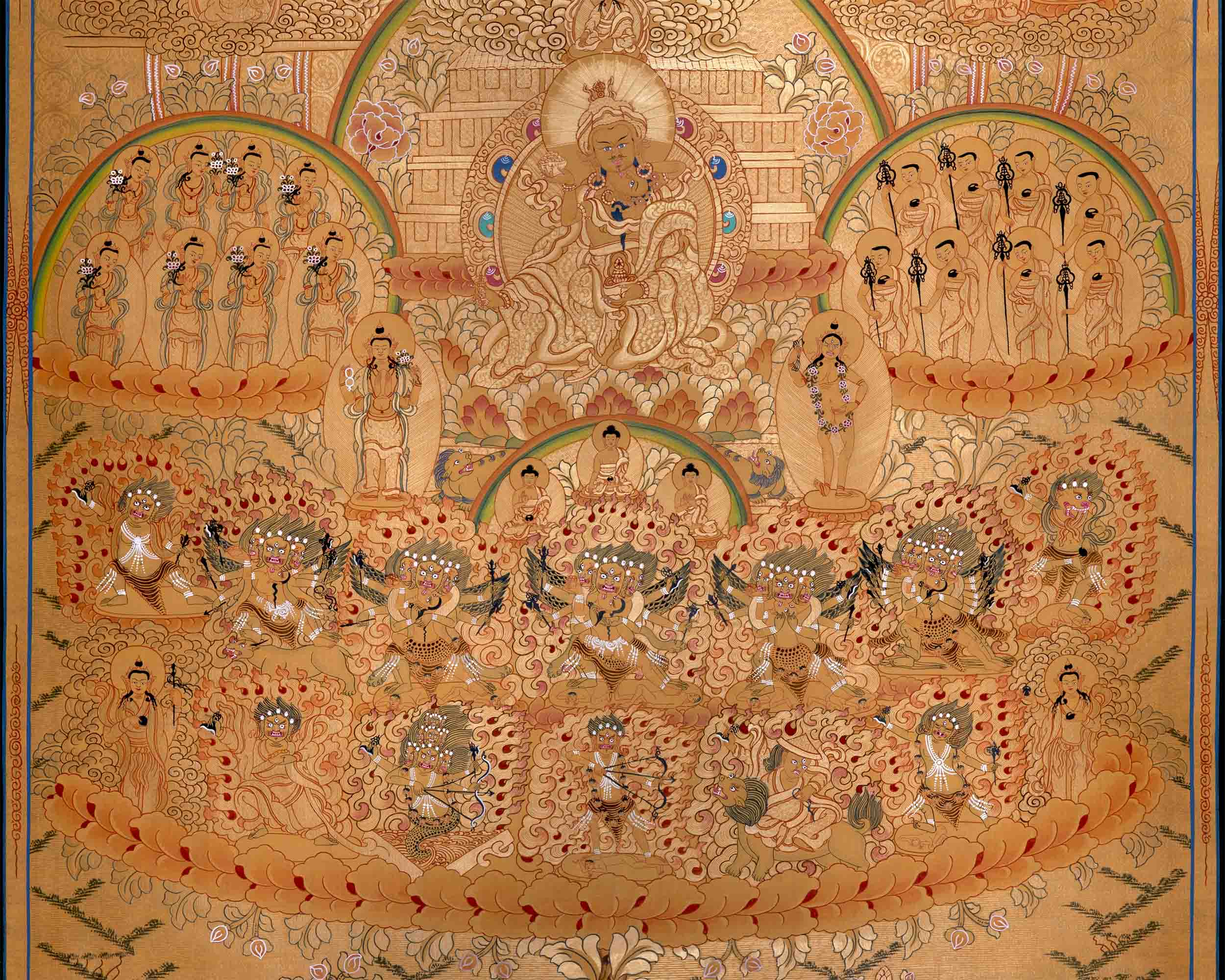 Refuge Tree Thangka Painting | Traditional Thangka art
