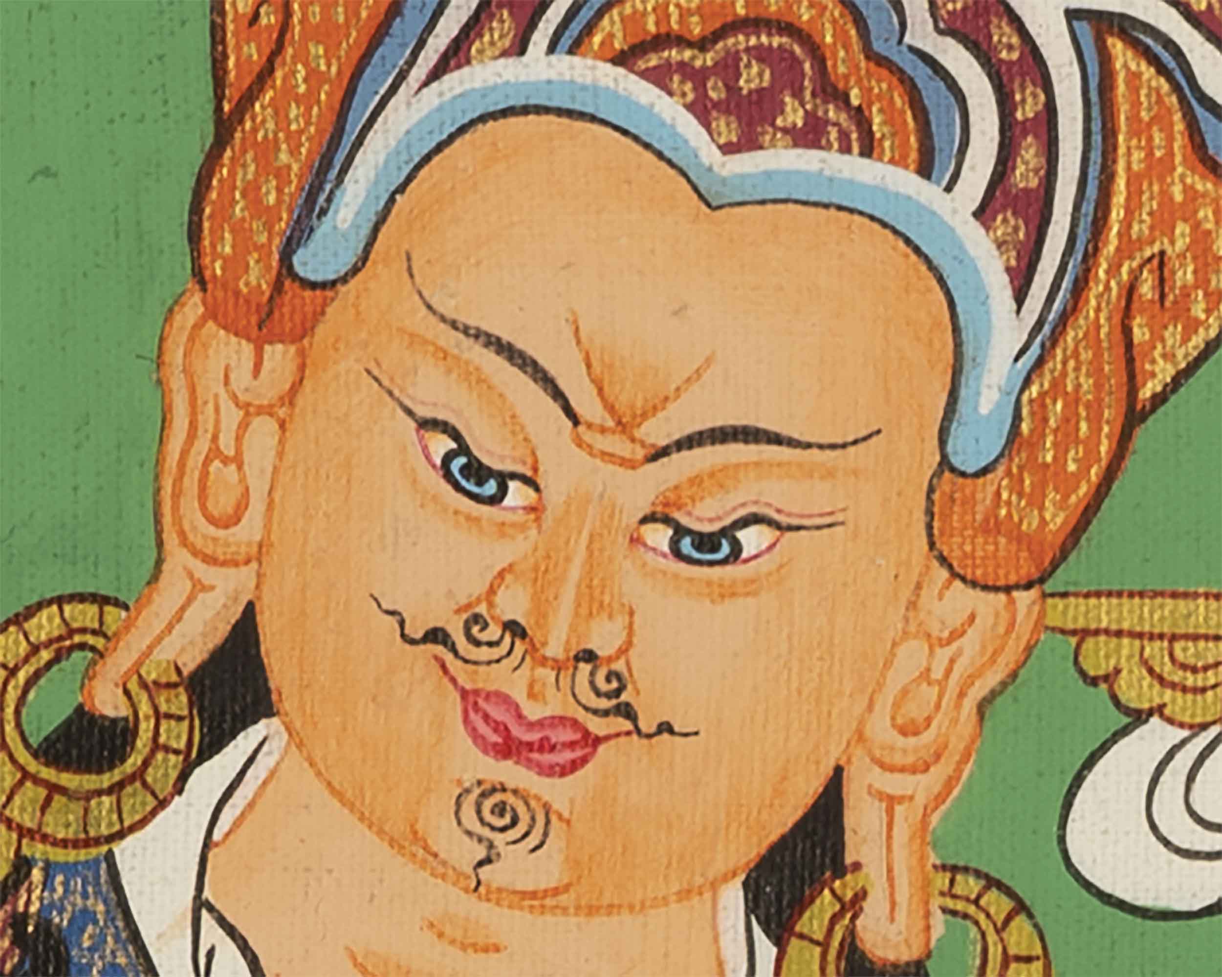 Guru Rinpoche Thangka | Spiritual Wall Decor