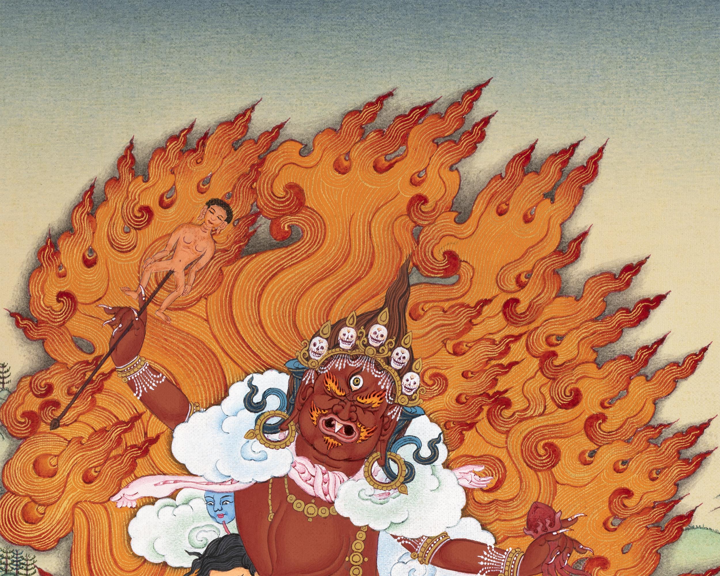 Ekajati Vajra Tara Thangka | Fierce Protector Deity