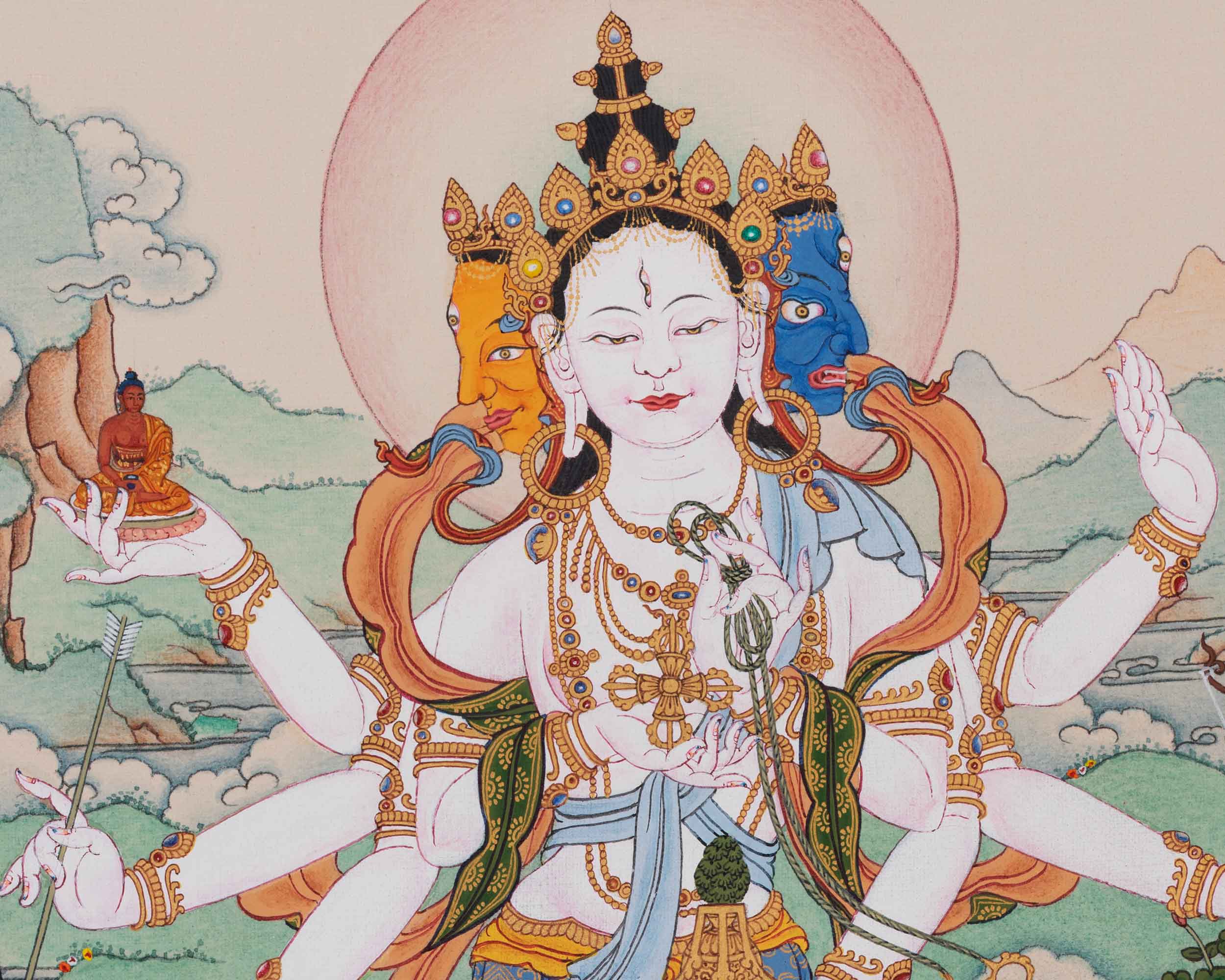 Traditional Himalayan Thangka Namgyalma Mantra Practice | Tibetan Dakini Of Longevity