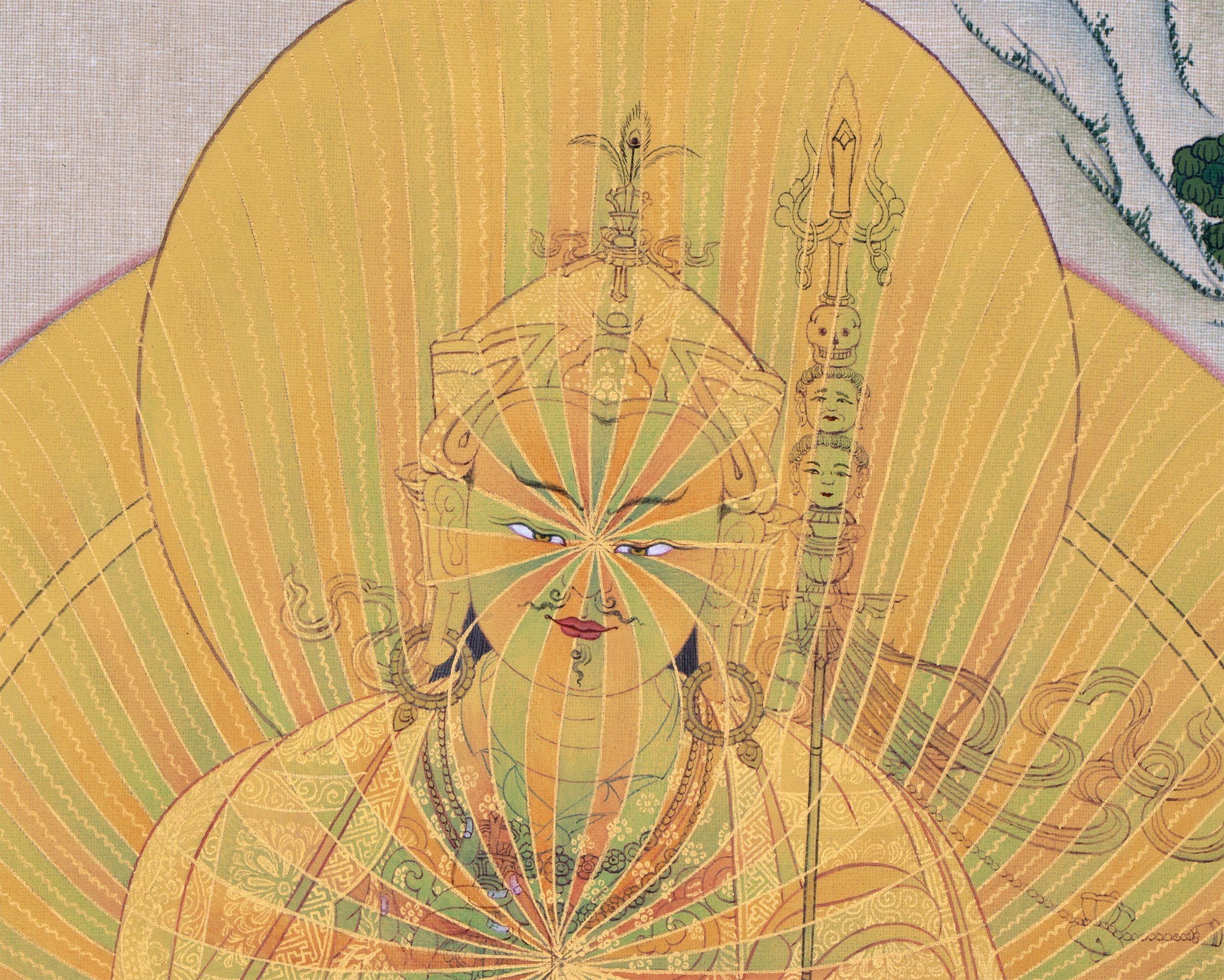 Guru Rainbow Body, Padmasambhava Thangka, Tibetan Art