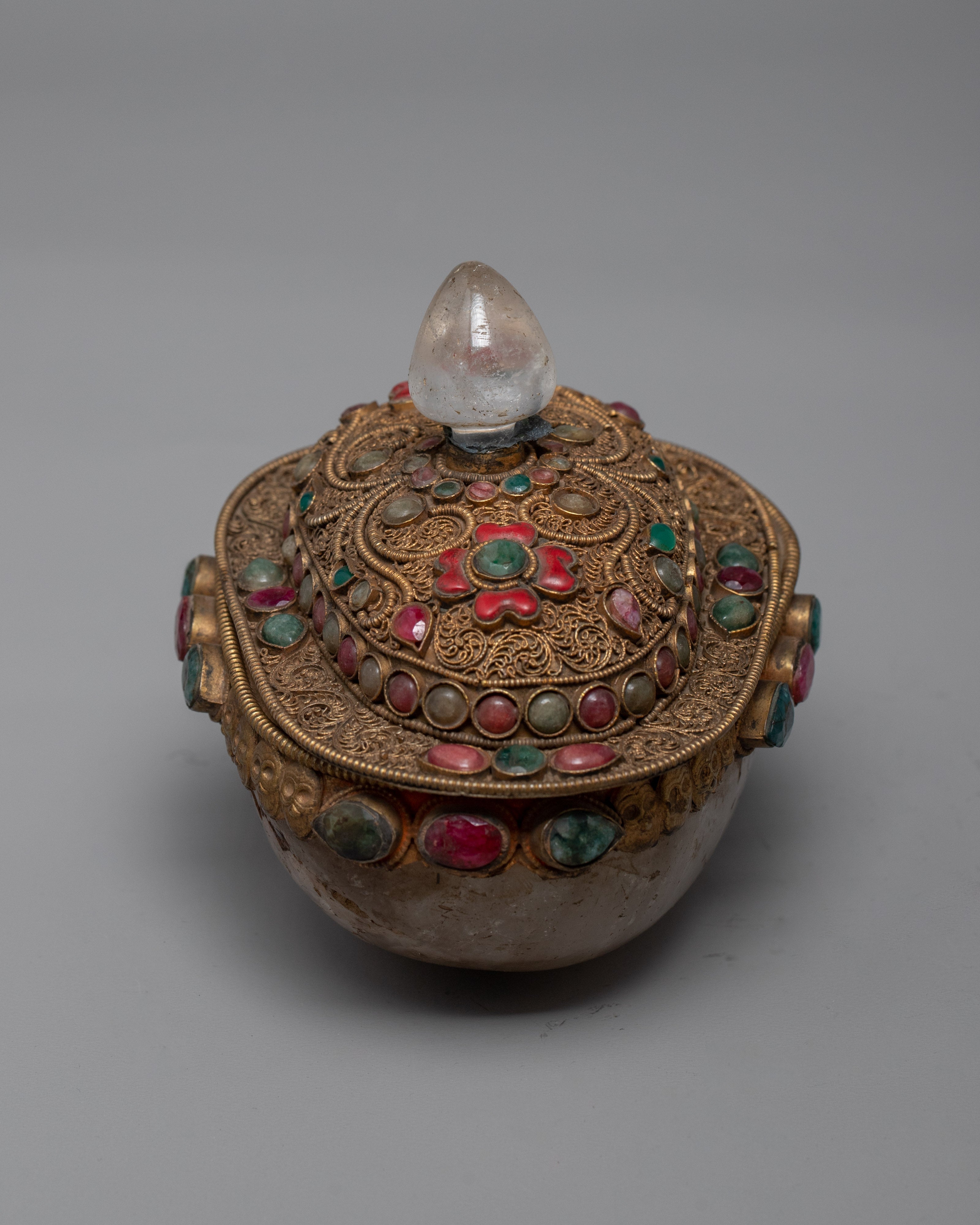 Crystal Kapala Cup | Ancient Practices | Buddhist Altar Supplies