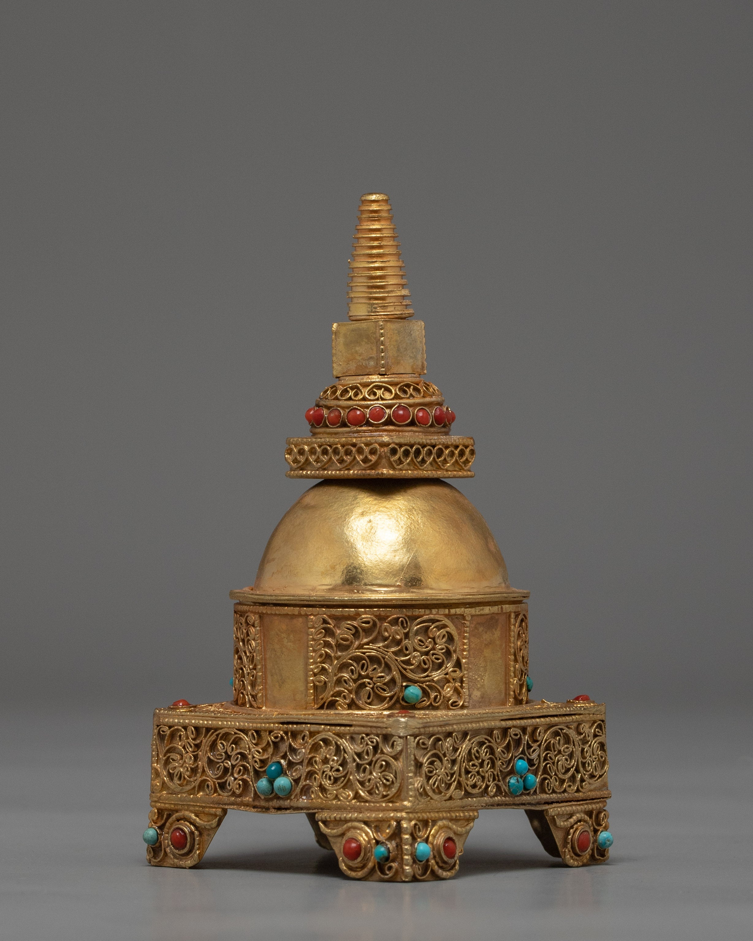 Buddhist Relic Stupa | Religious Artifacts | Handcarved Zen Decors