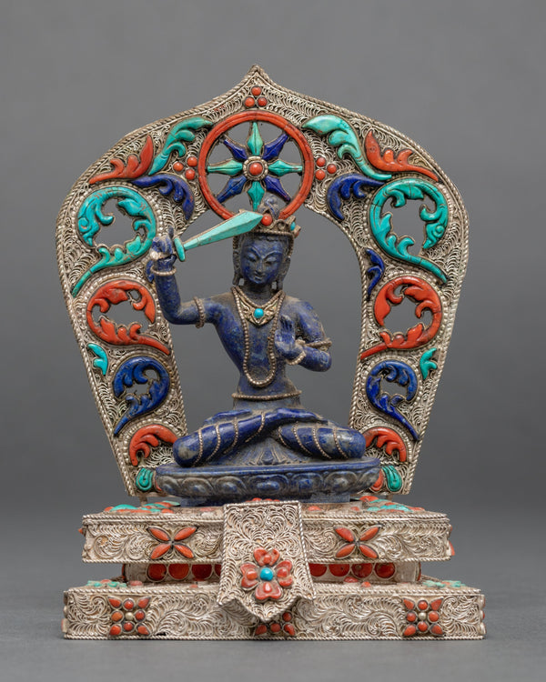 Blue Manjushri Statue