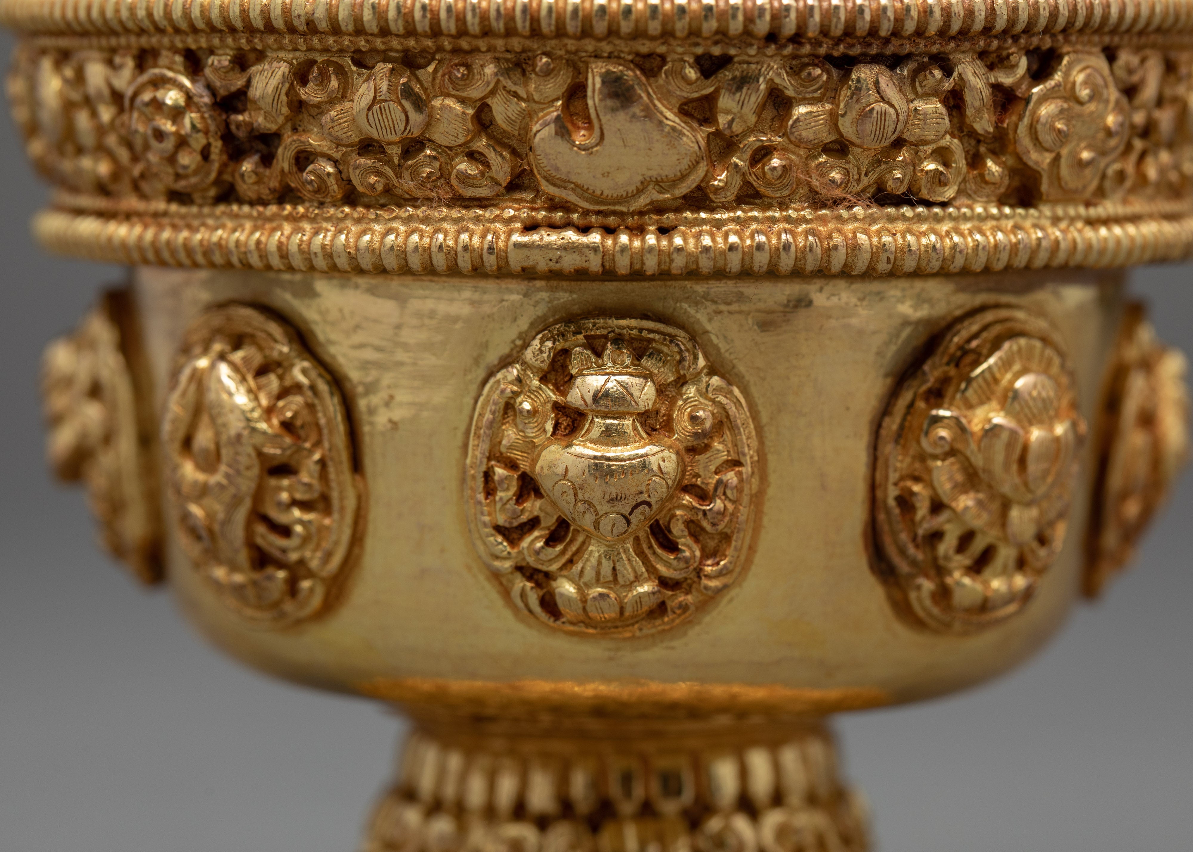 Gold Offering Bowls | Nepal Crafts | Tibetan Offering Bowl