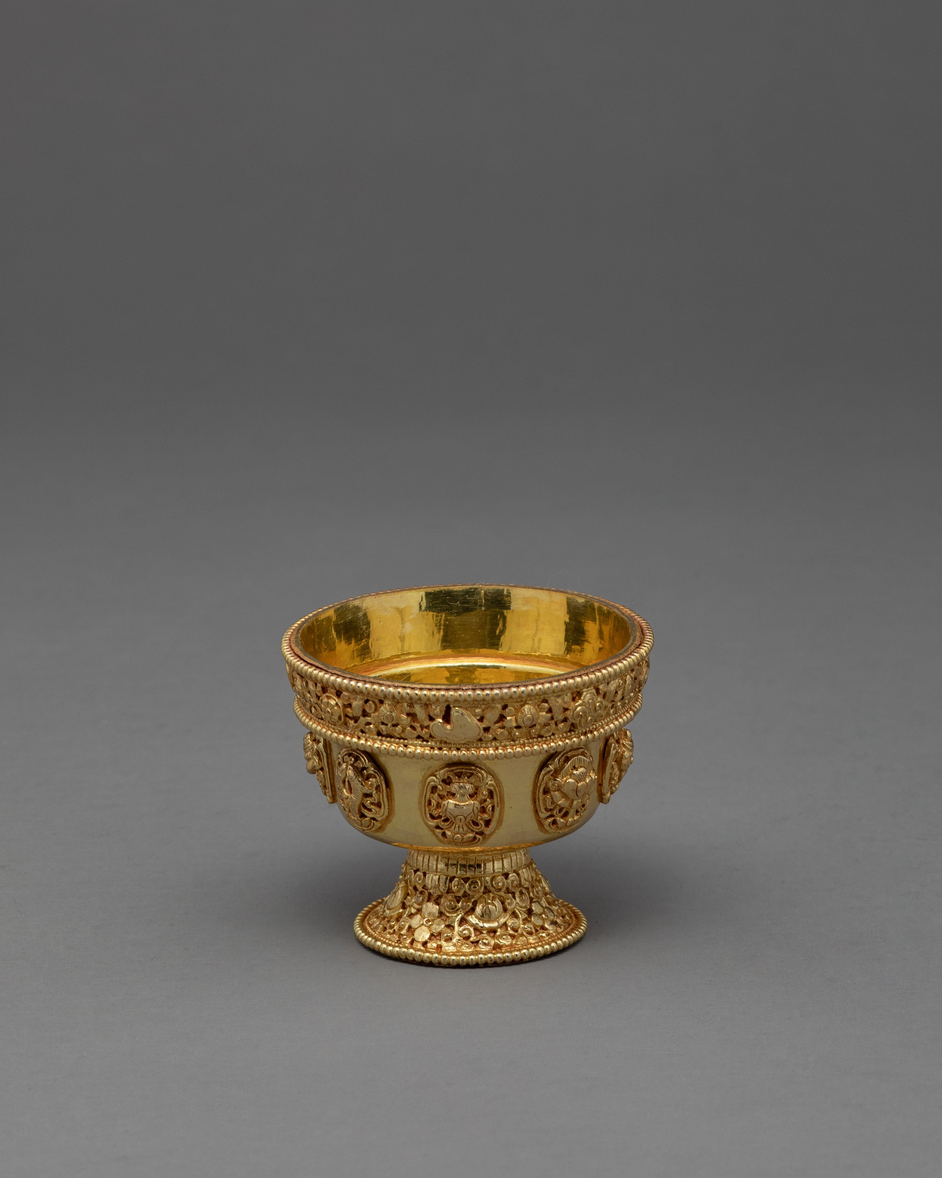 Gold Offering Bowls | Nepal Crafts | Tibetan Offering Bowl