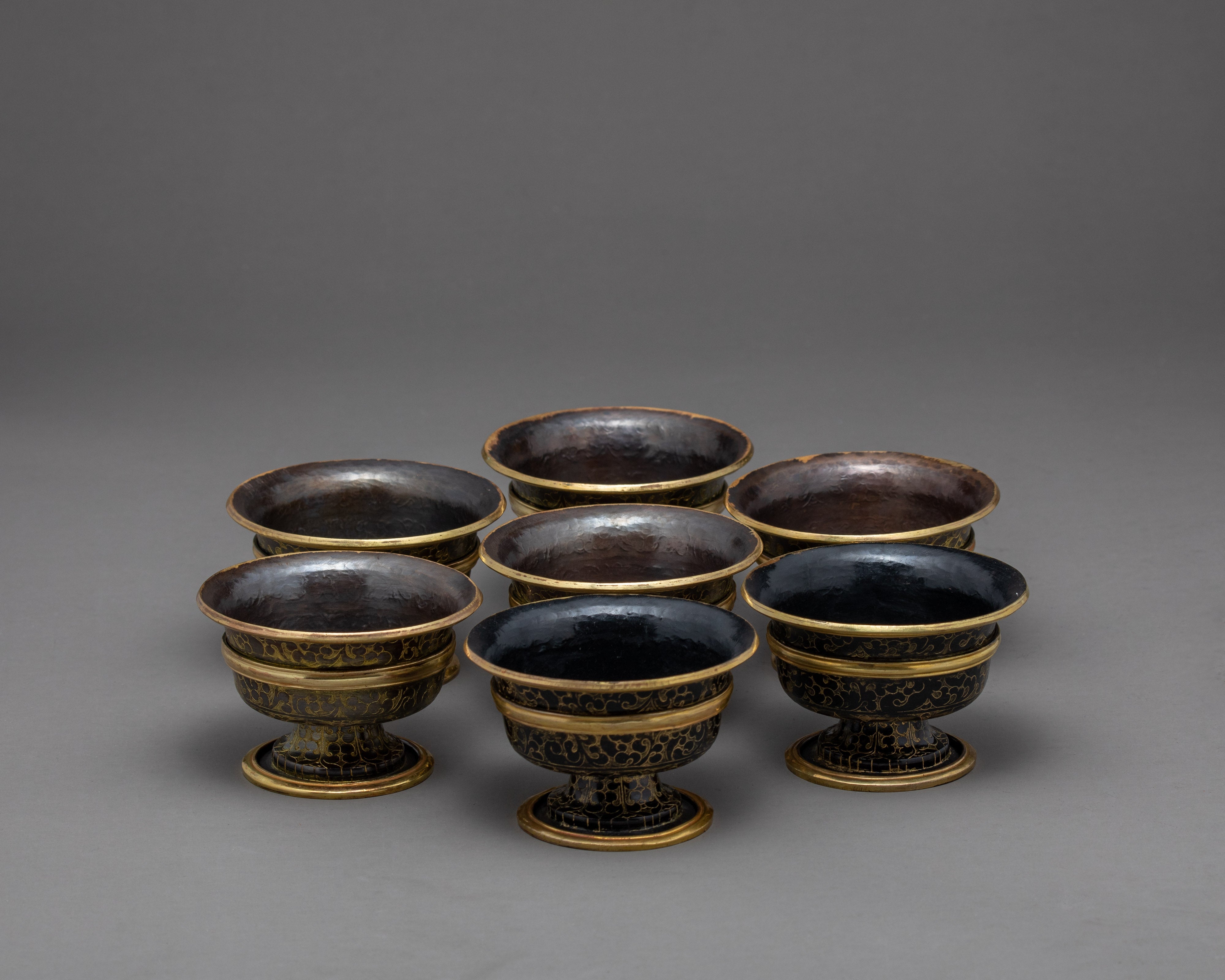 2.75" Goddess Offering Bowl | Copper Oxidized | Ritual Objects