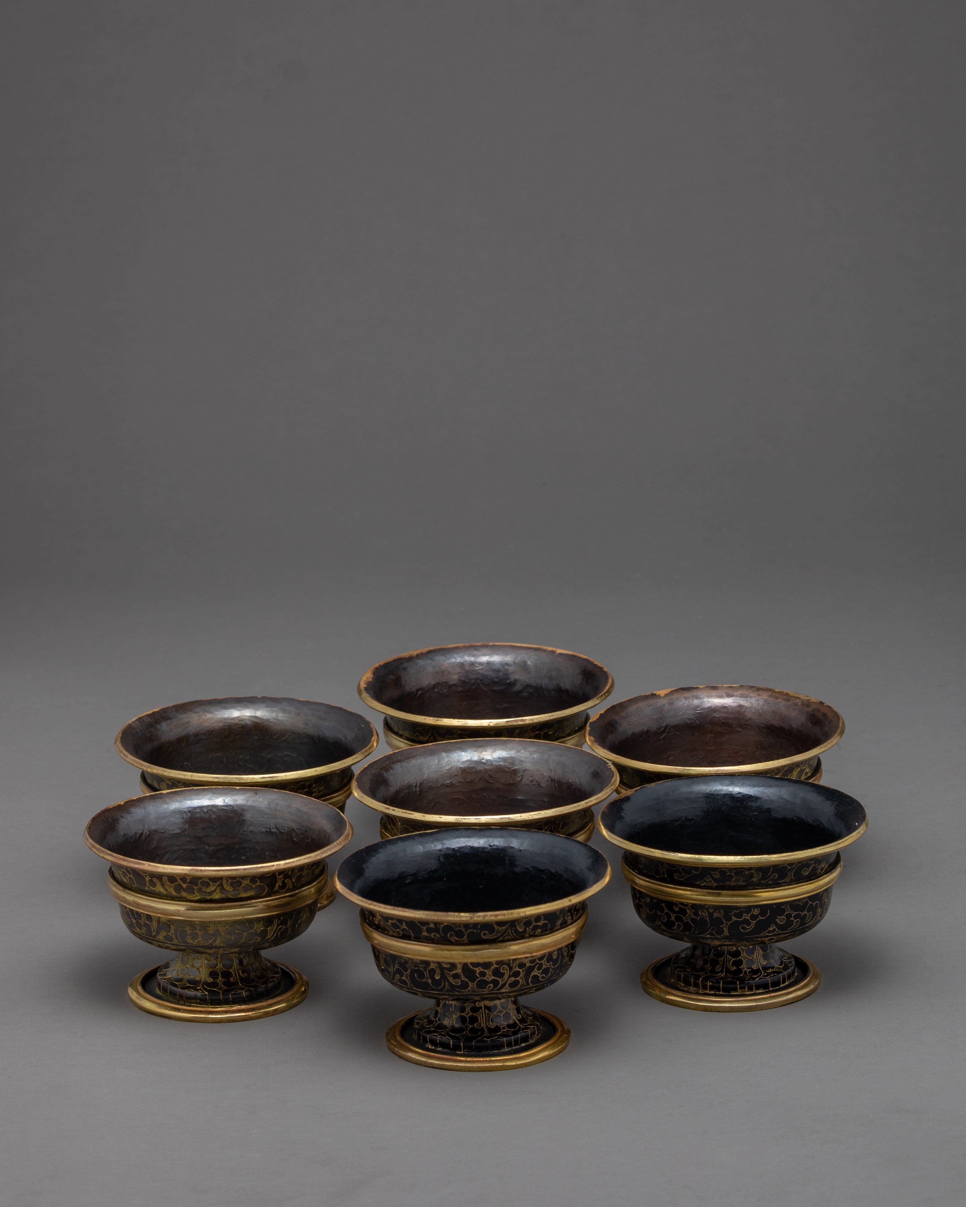 2.75" Goddess Offering Bowl | Copper Oxidized | Ritual Objects