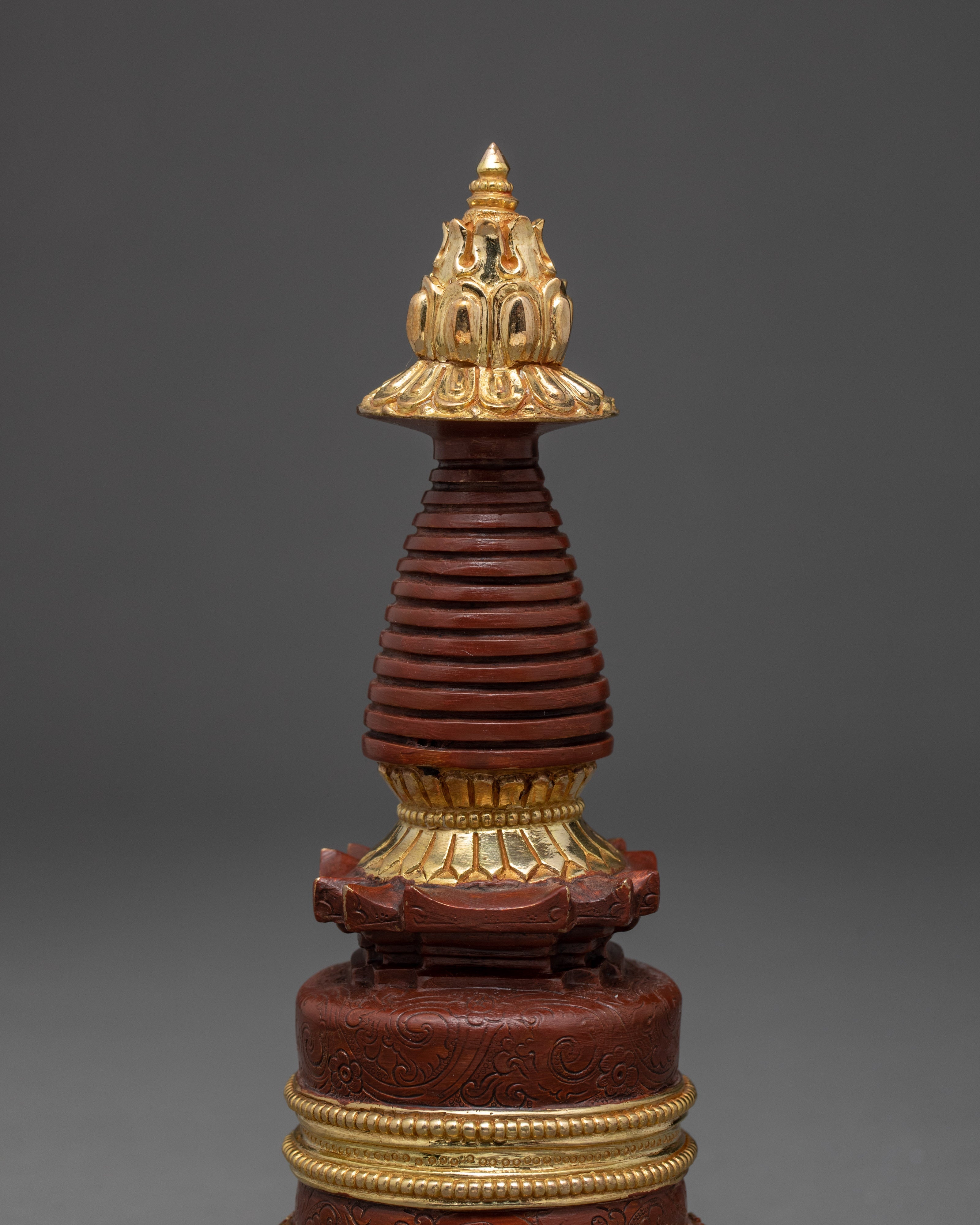 Handcrafted Buddha Stupa | Antique Tibetan Chorten