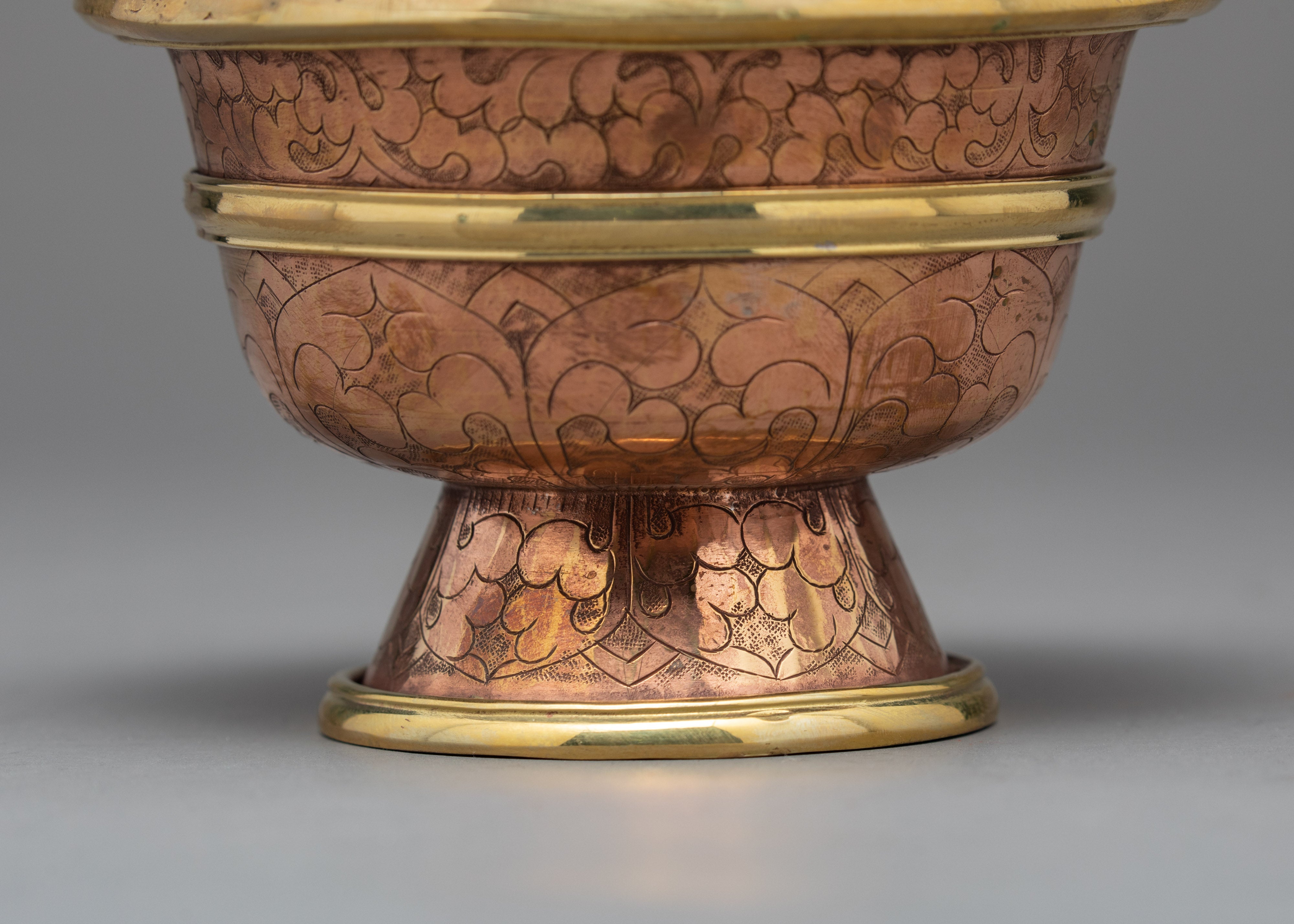 1.9" Ritual Offering Bowls | Handcarved Tibetan Yonchap