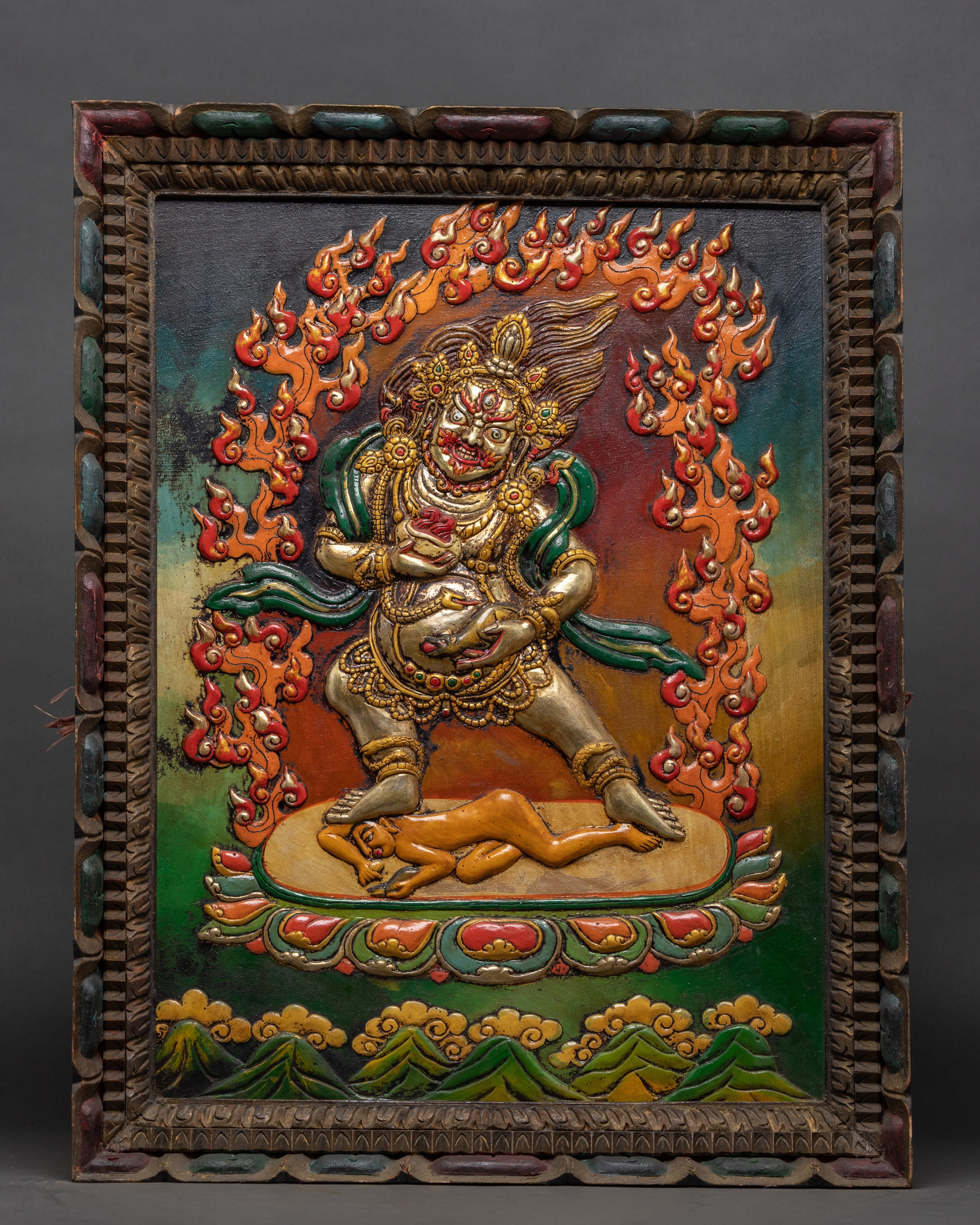 Metal Dazambhala Statue