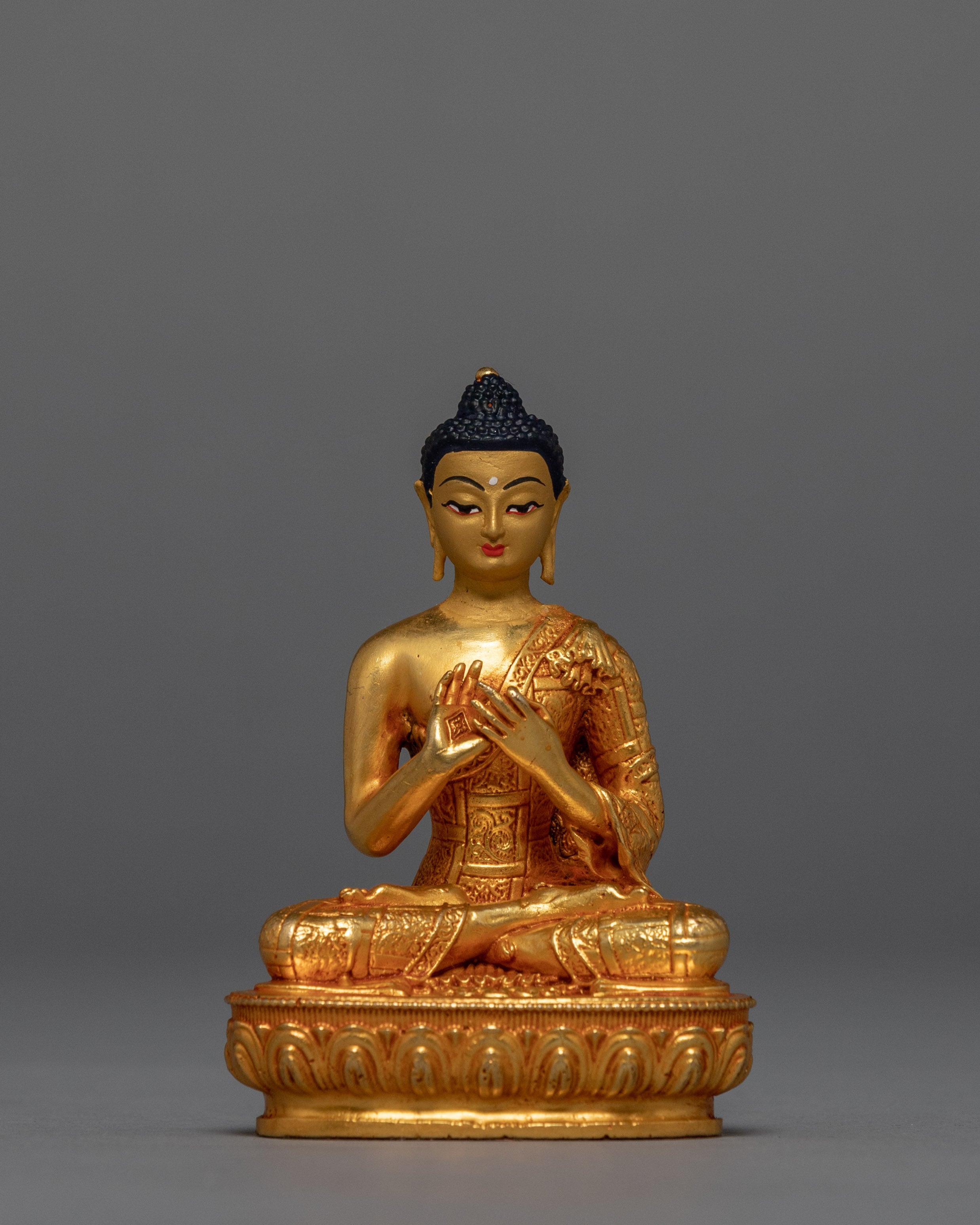 The Five Dhyani Buddhas | Machine Carved Miniature Statue Set for Home Decoration