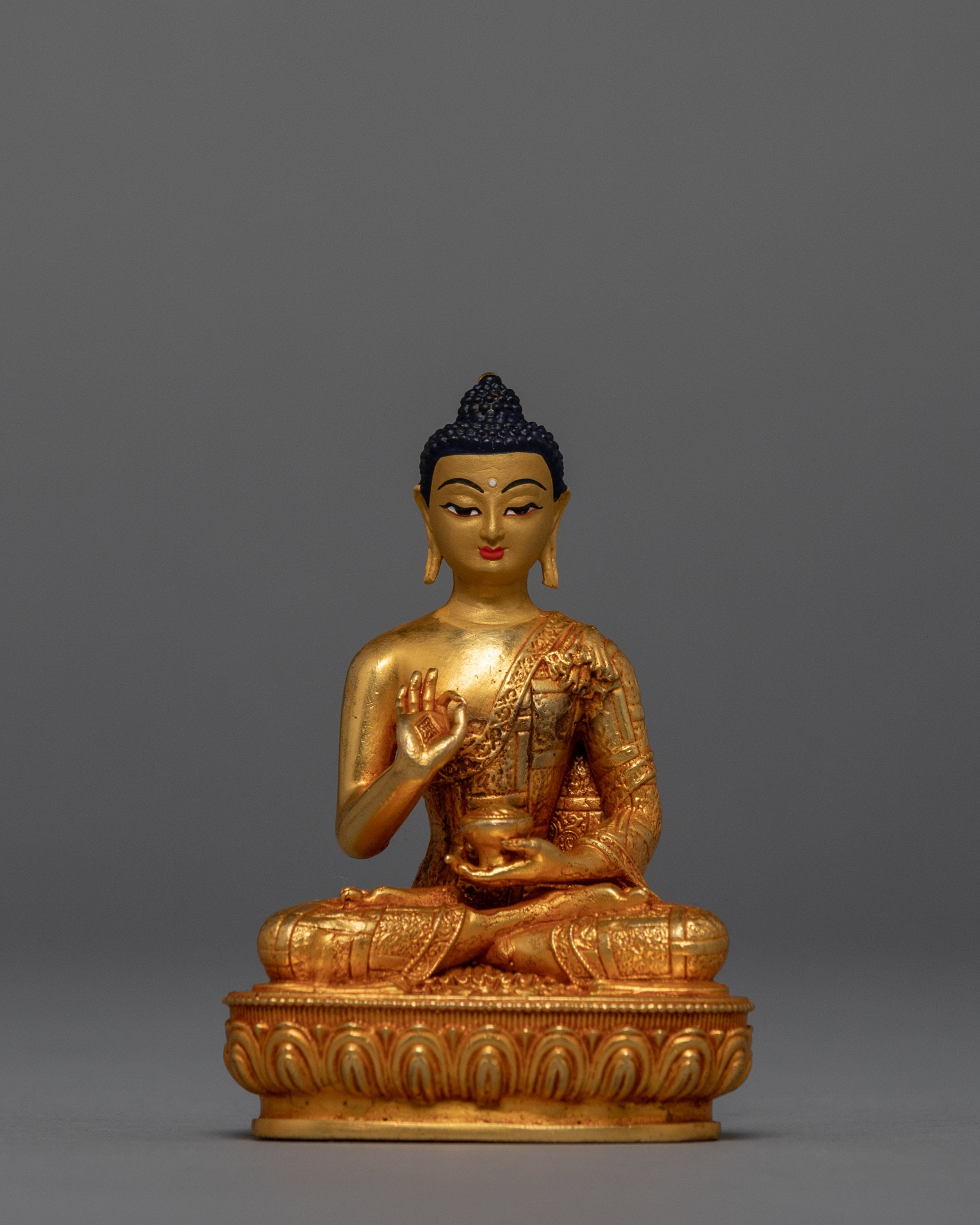 The Five Dhyani Buddhas | Machine Carved Miniature Statue Set for Home Decoration