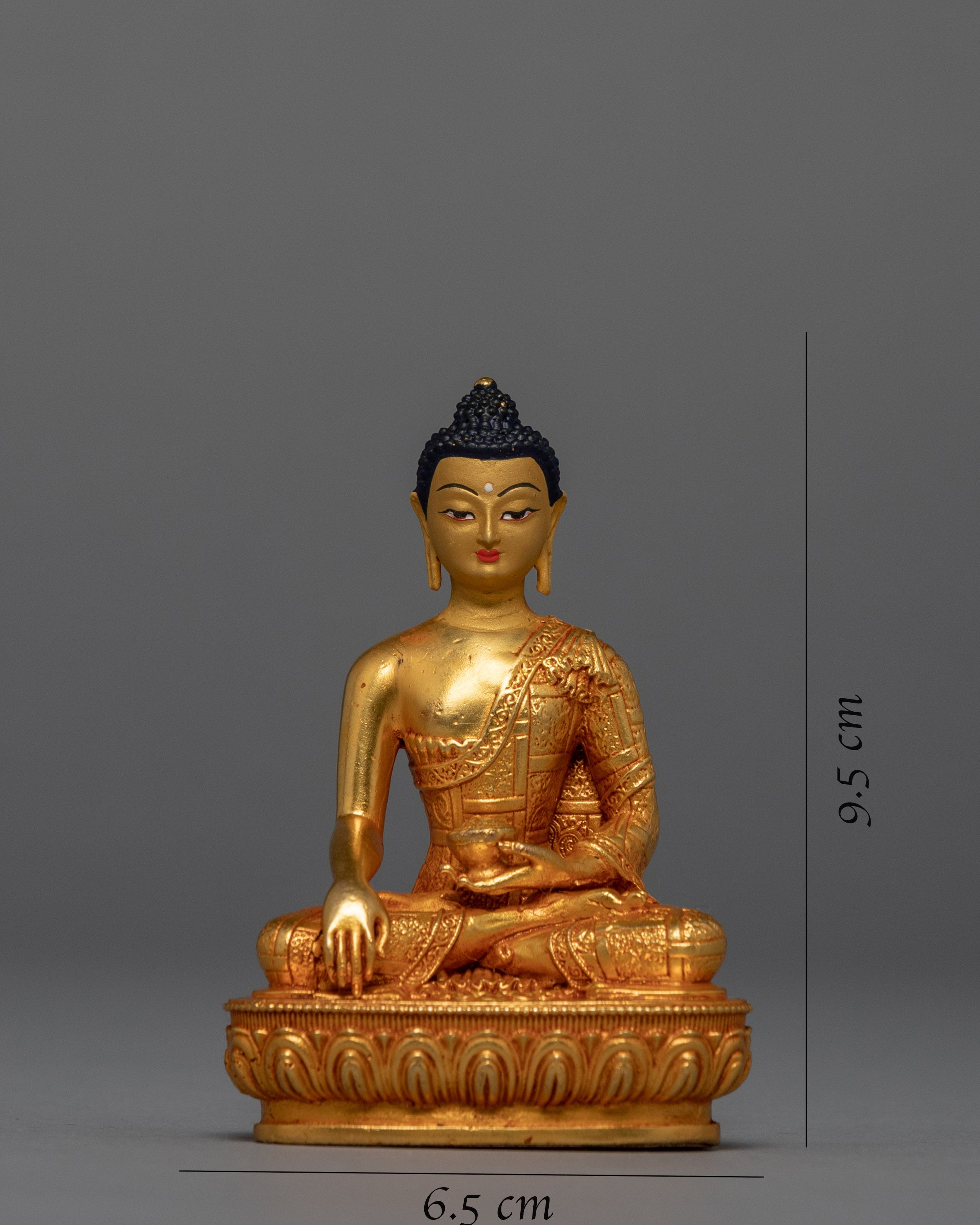 The Five Dhyani Buddhas | Machine Carved Miniature Statue Set for Home Decoration