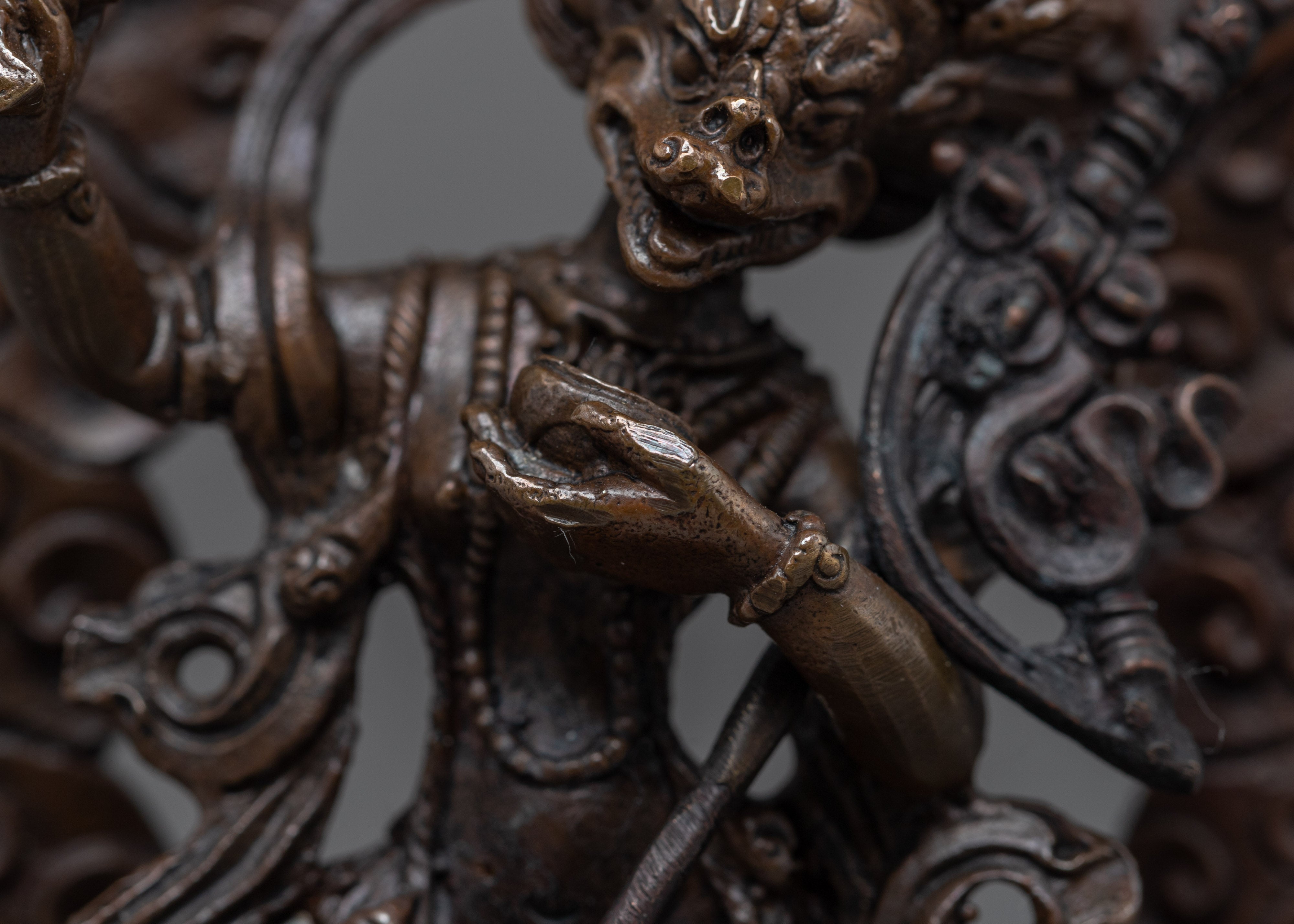 Mini Singhamukha Statue | Buddhist Artwork