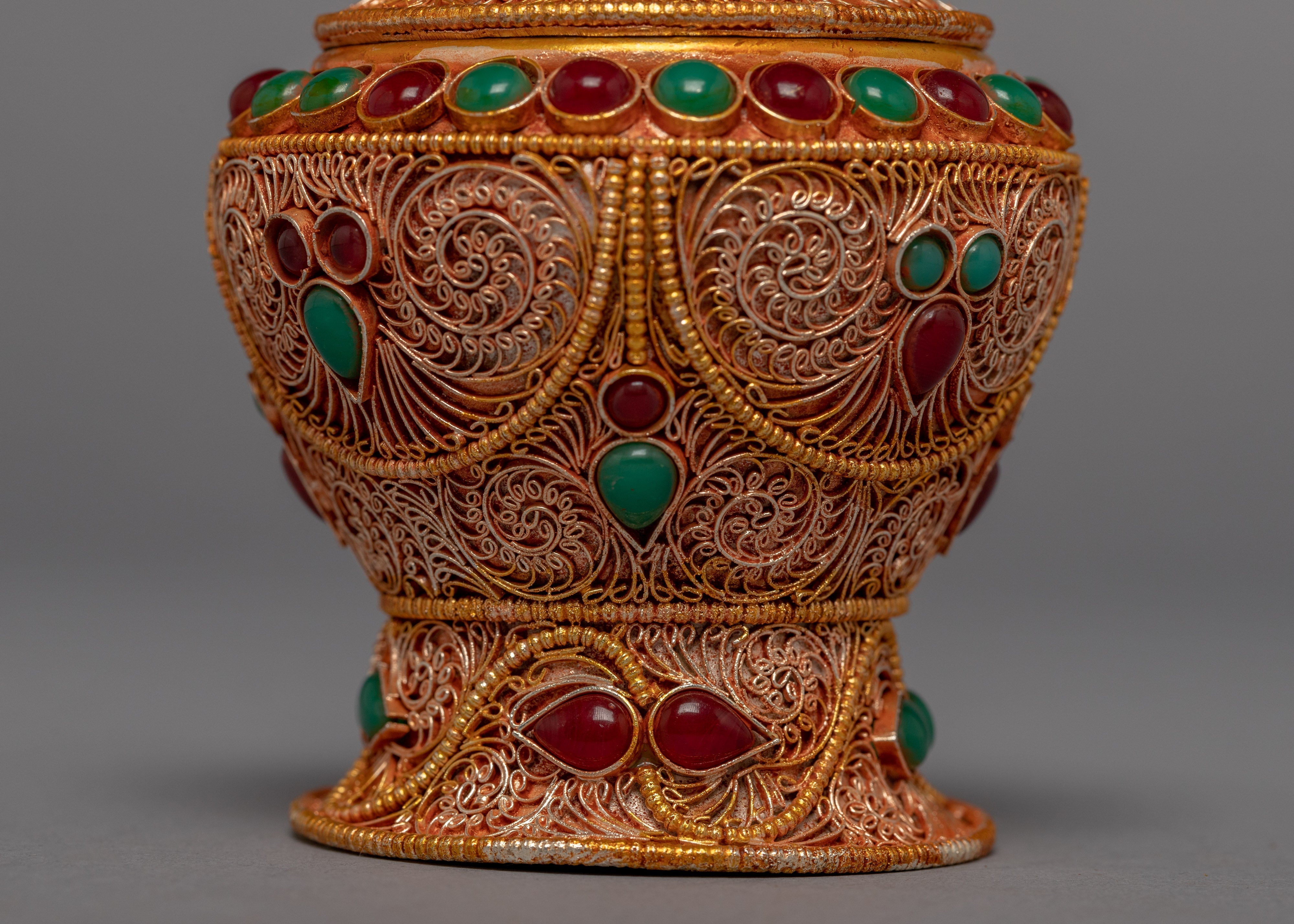 24K Gold Plated Pot | Buddhist Art