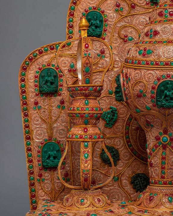 Standing Vajra, Bell And Conch | Traditional Artifacts | Home Decors