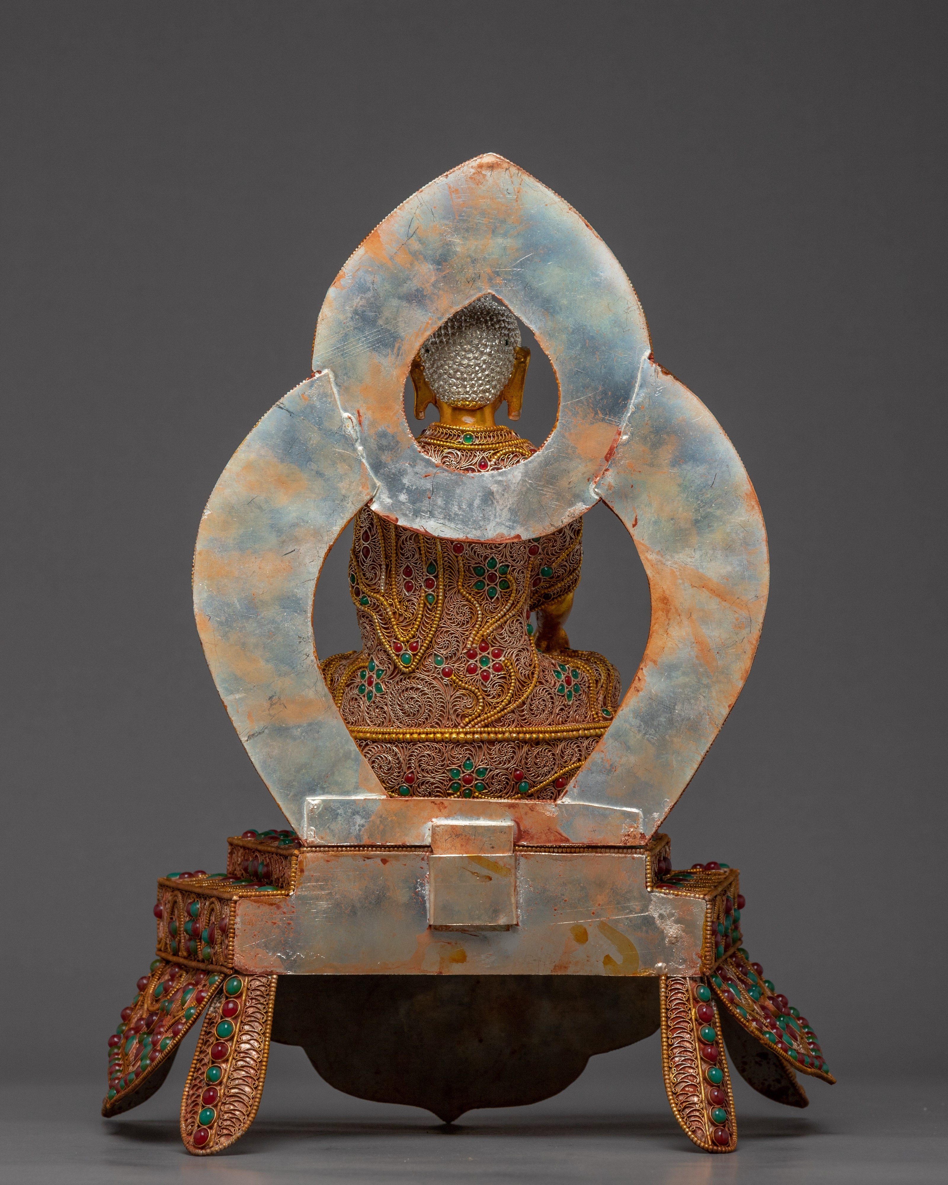 24K Gold Plated Shakyamuni Buddha Statue | Himalayan Art