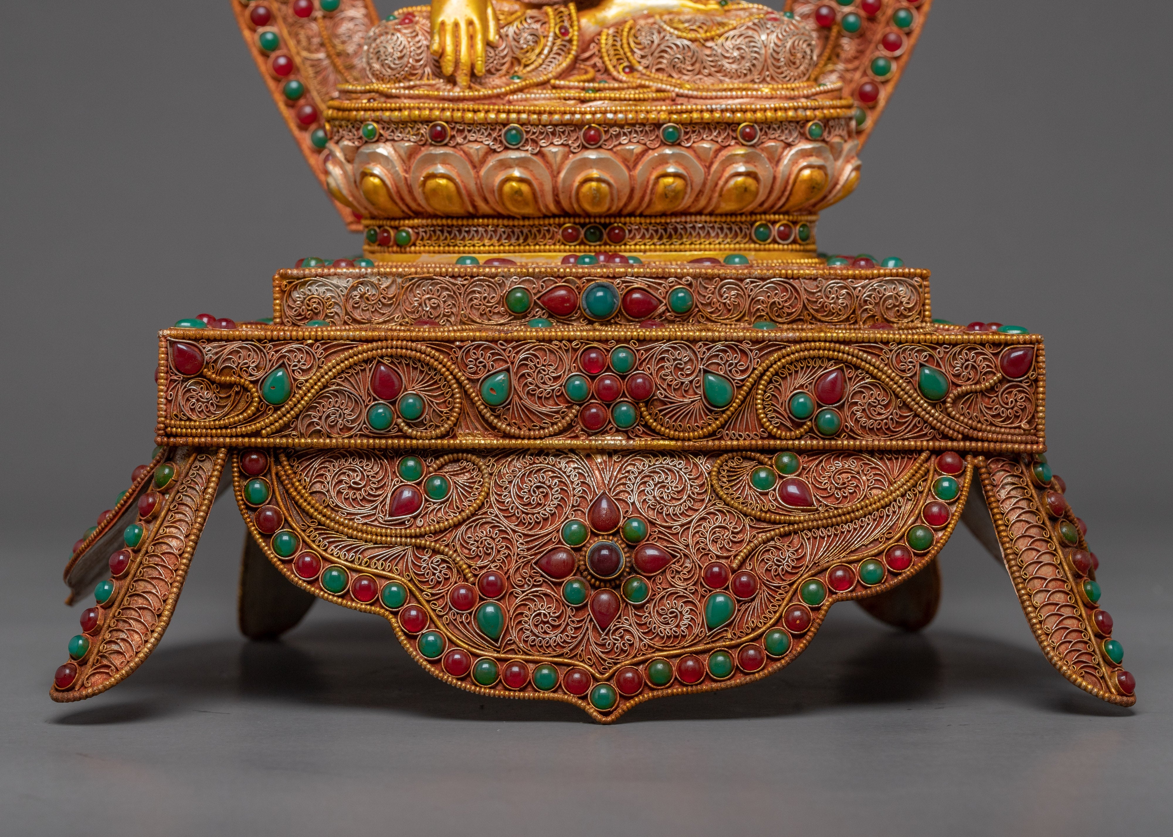 24K Gold Plated Shakyamuni Buddha Statue | Himalayan Art