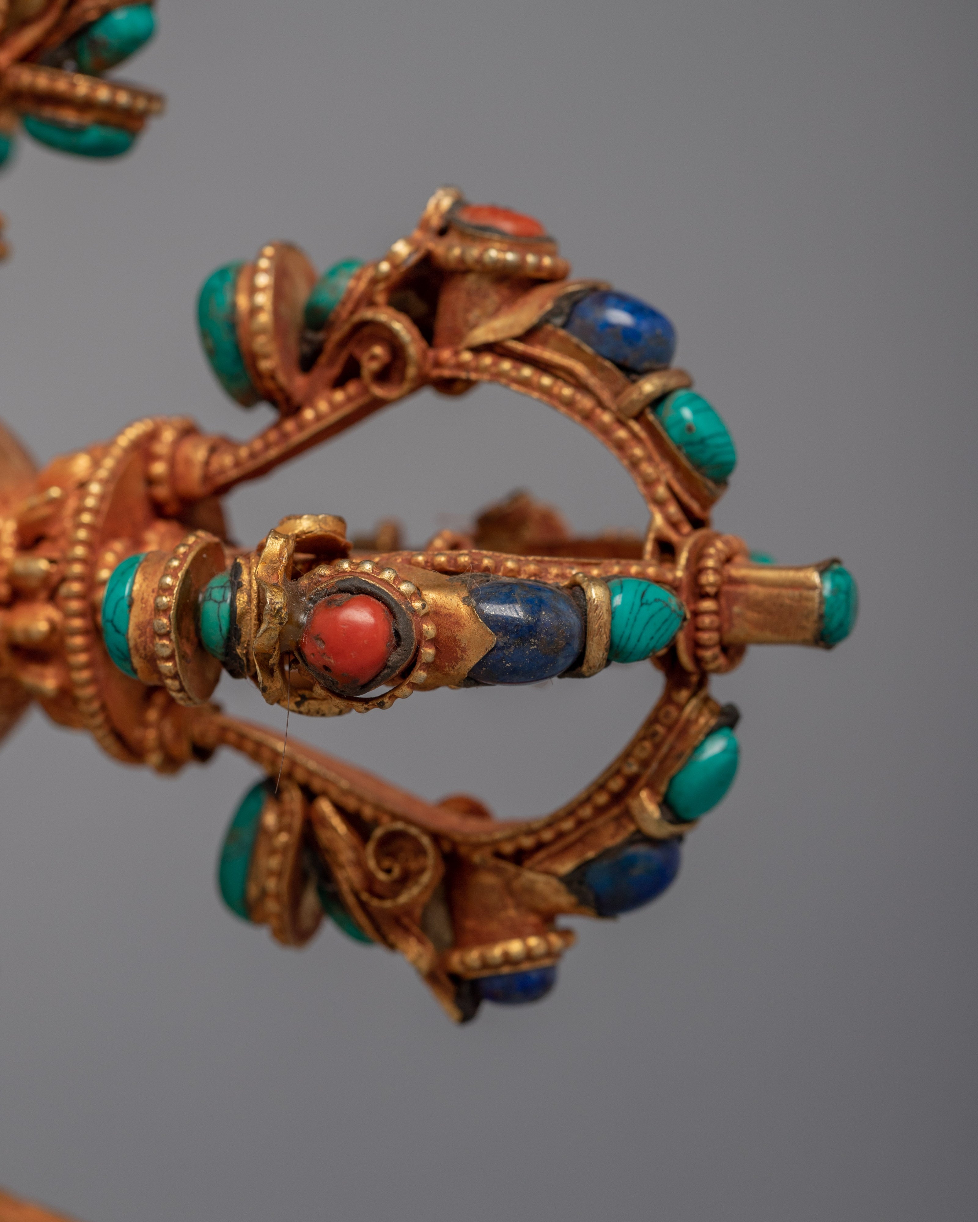 Tibetan Meditation Bell With Vajra Handle | Himalayan Art Work