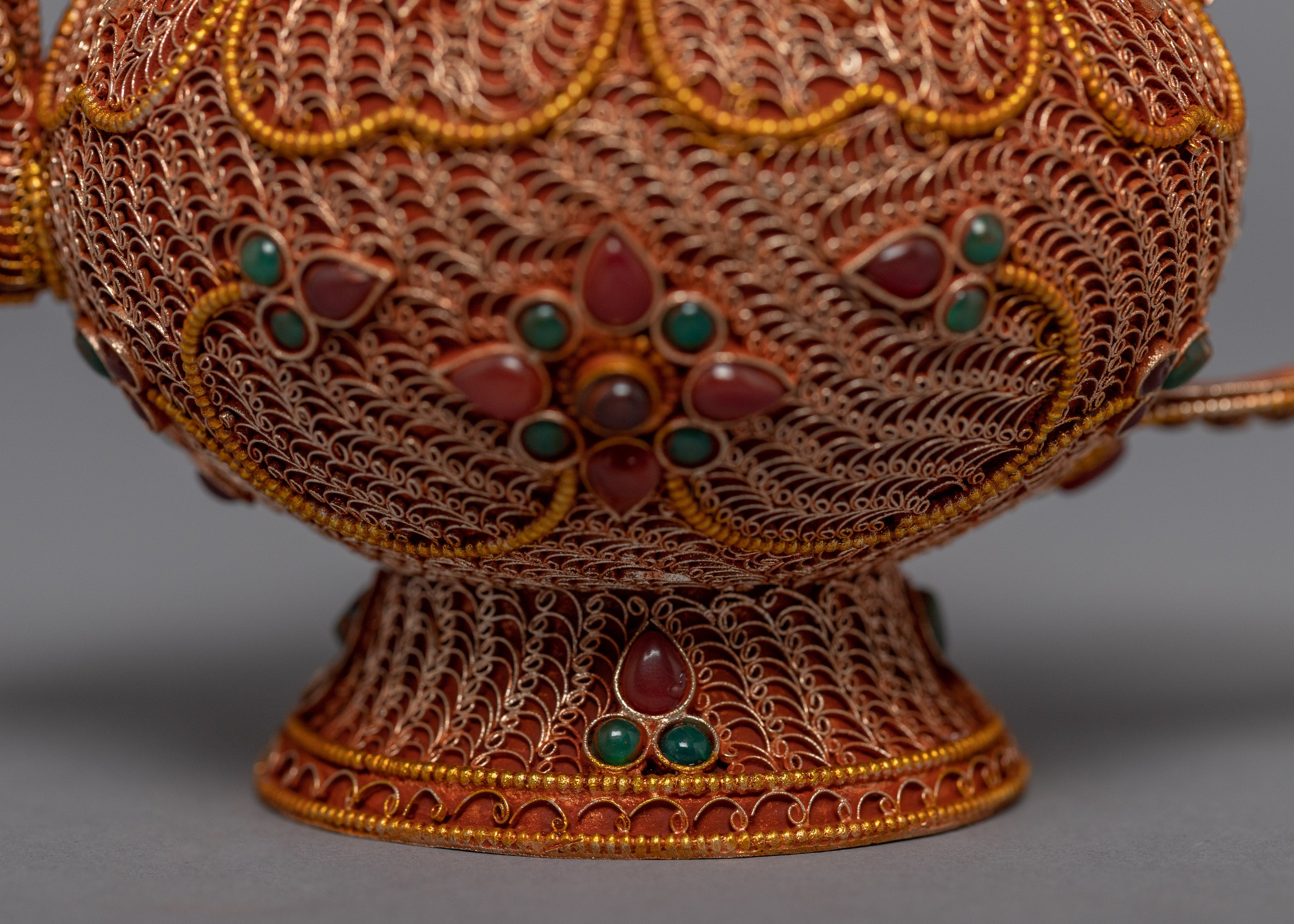 Gem Filigree Tea Pot | Home Decor Pot