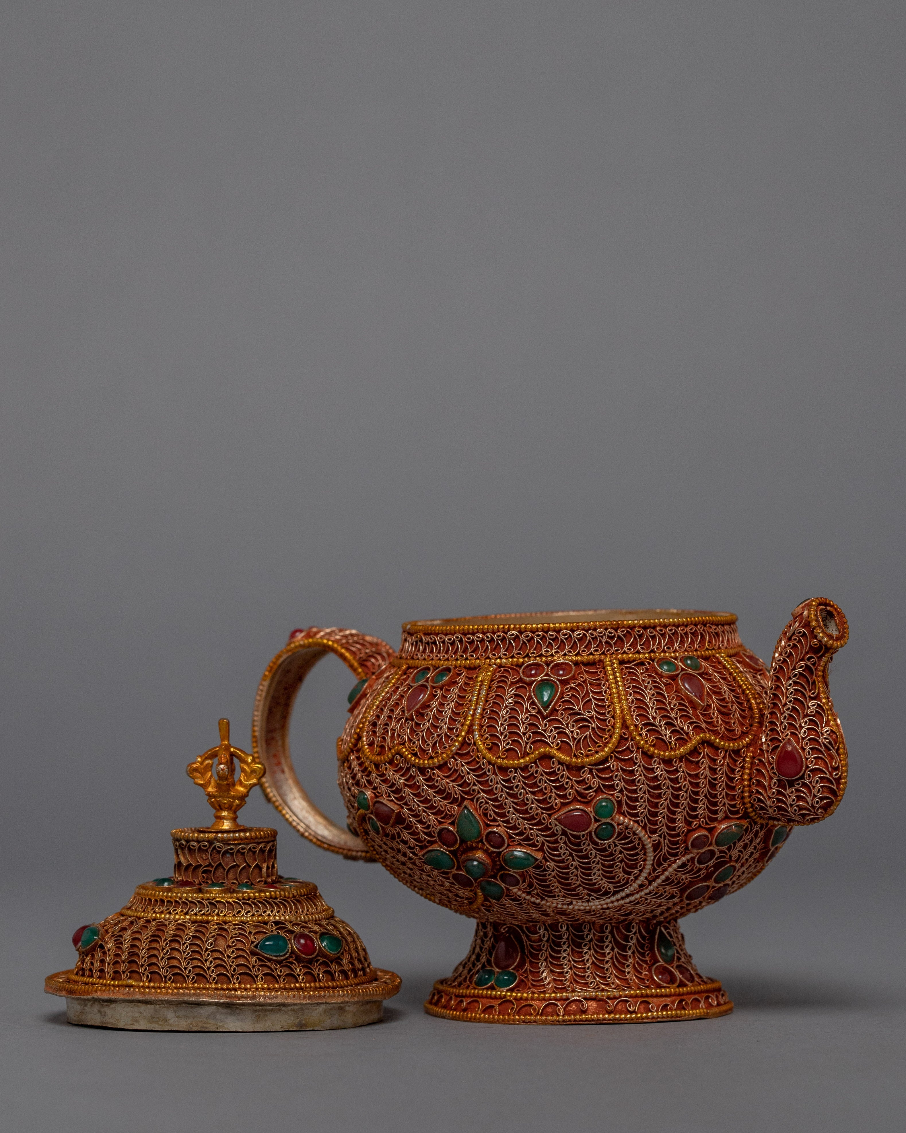 Gem Filigree Tea Pot | Home Decor Pot