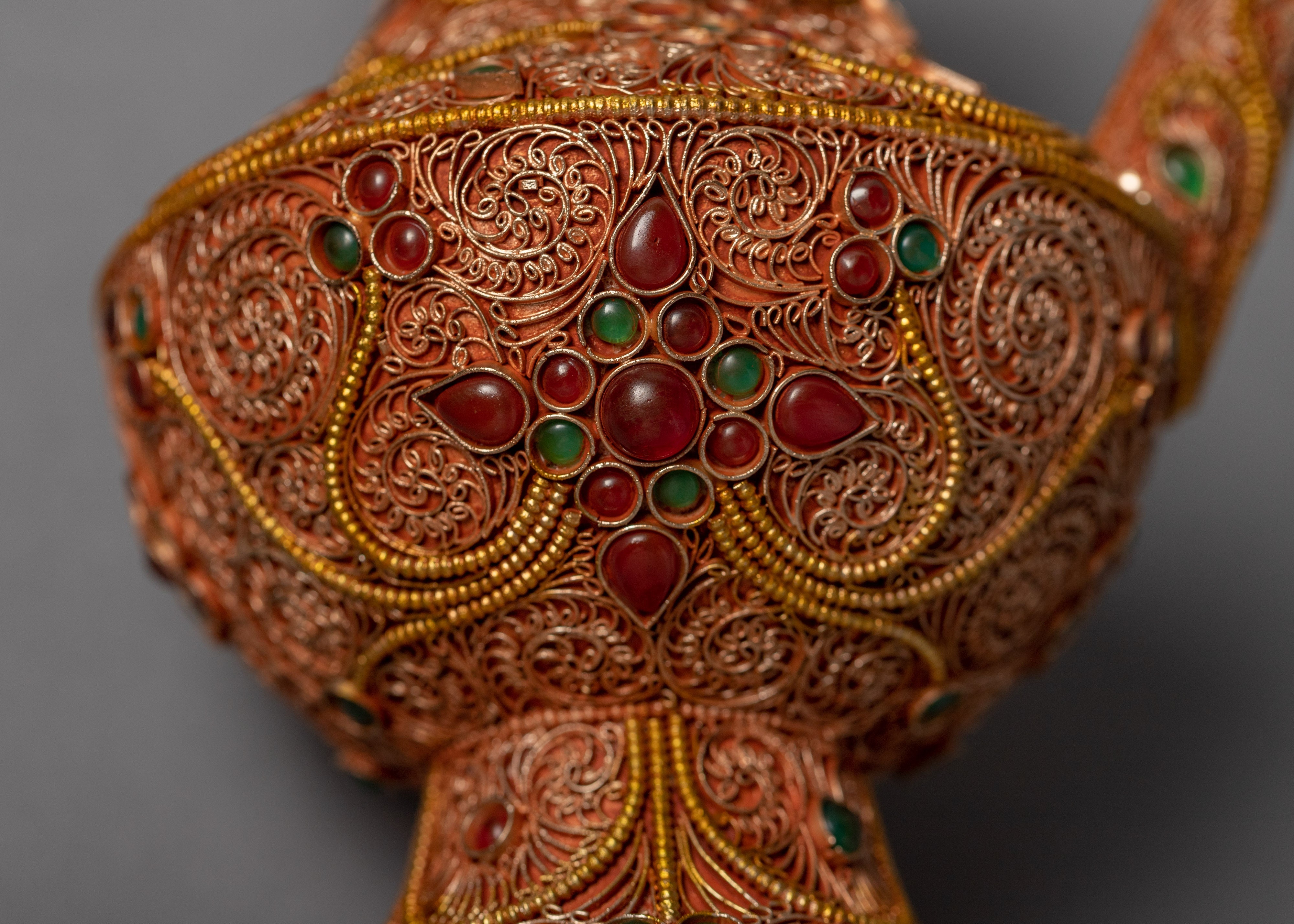 24k Gold Plated Karuwa | Hand-Carved Karuwa | Traditional Artifacts