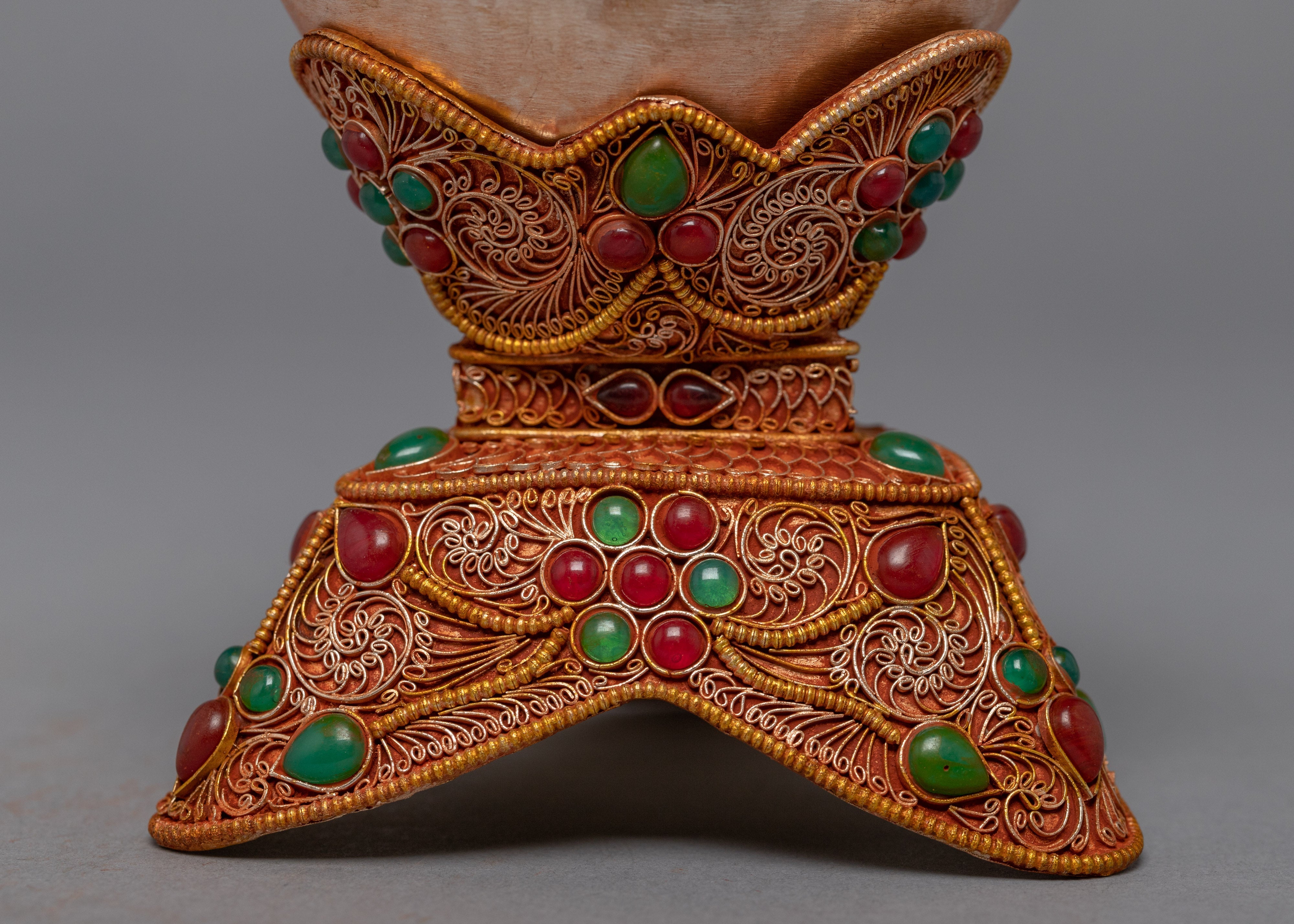 Tibetan Kapala | 24K Gold Plated