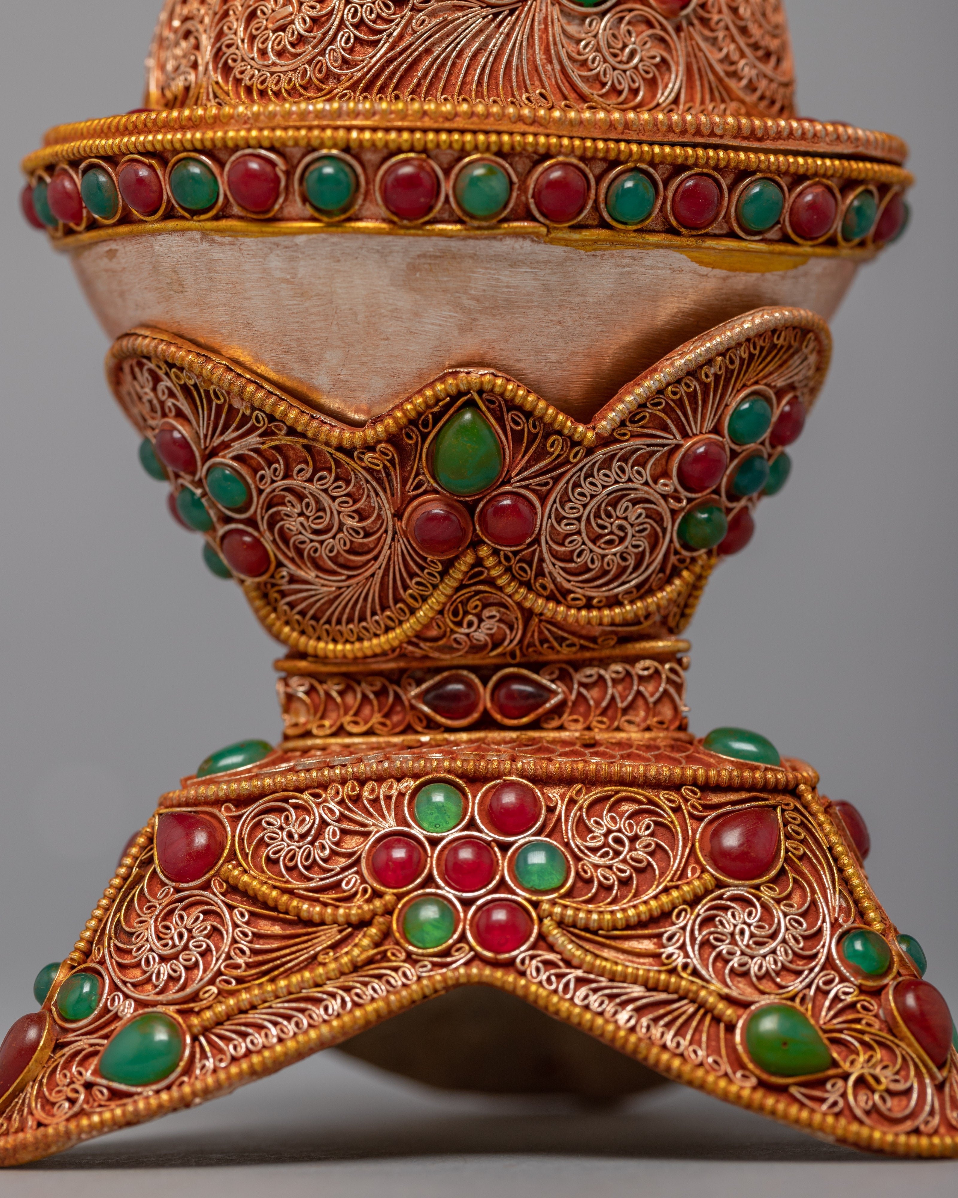 Tibetan Kapala | 24K Gold Plated