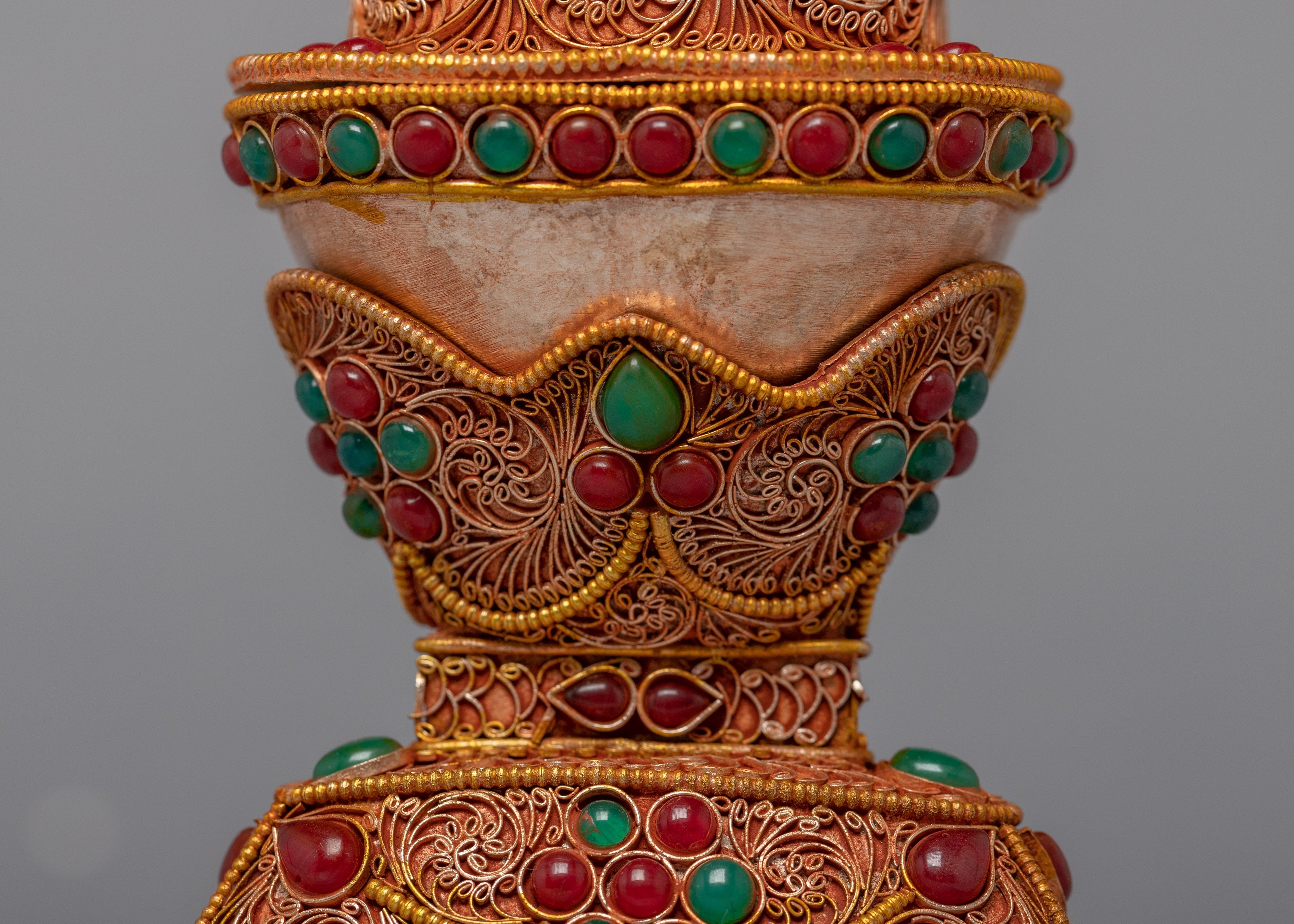 Tibetan Kapala | 24K Gold Plated