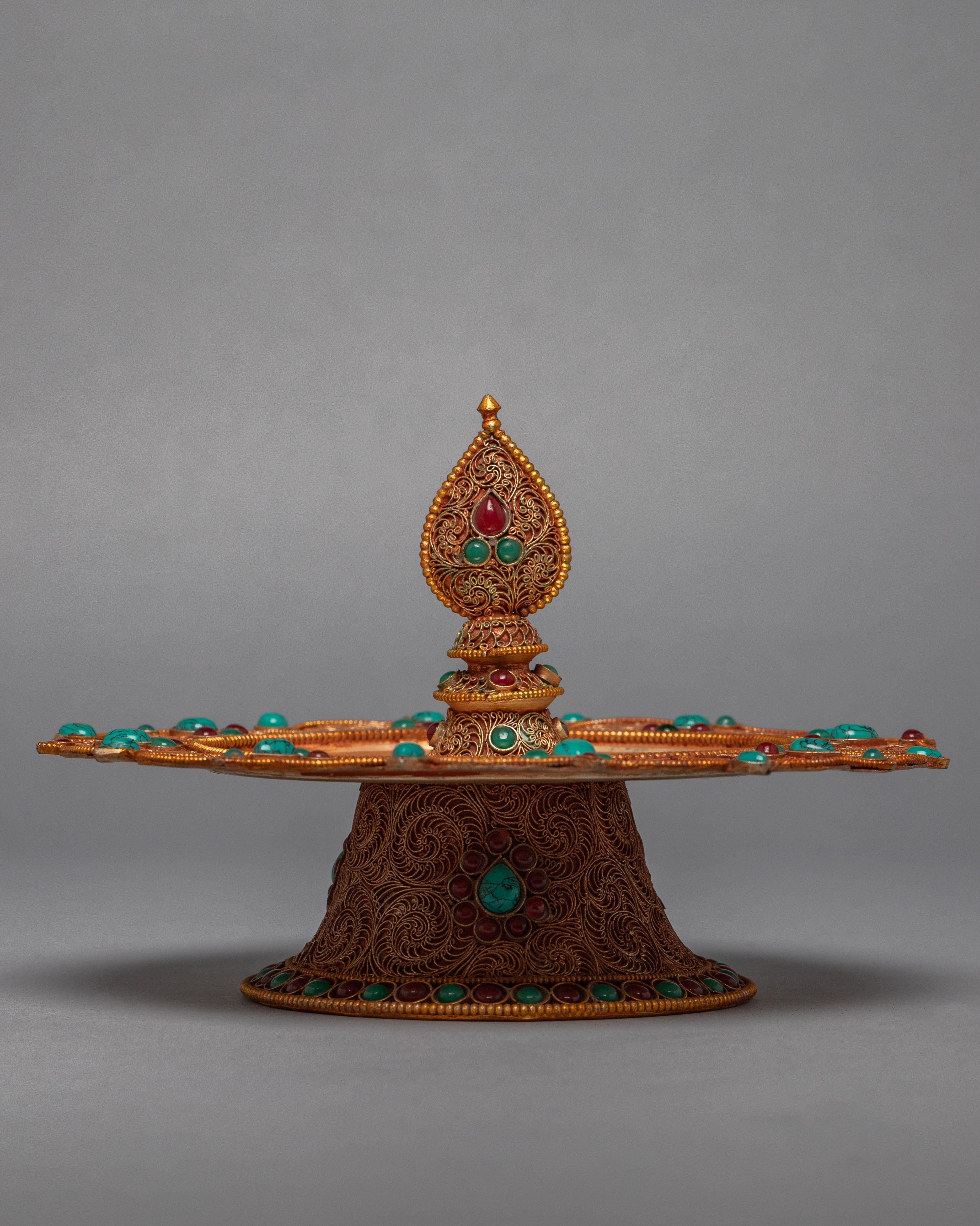 Mandala Stones Inlaid For Home Decor | 24k Gold Plated