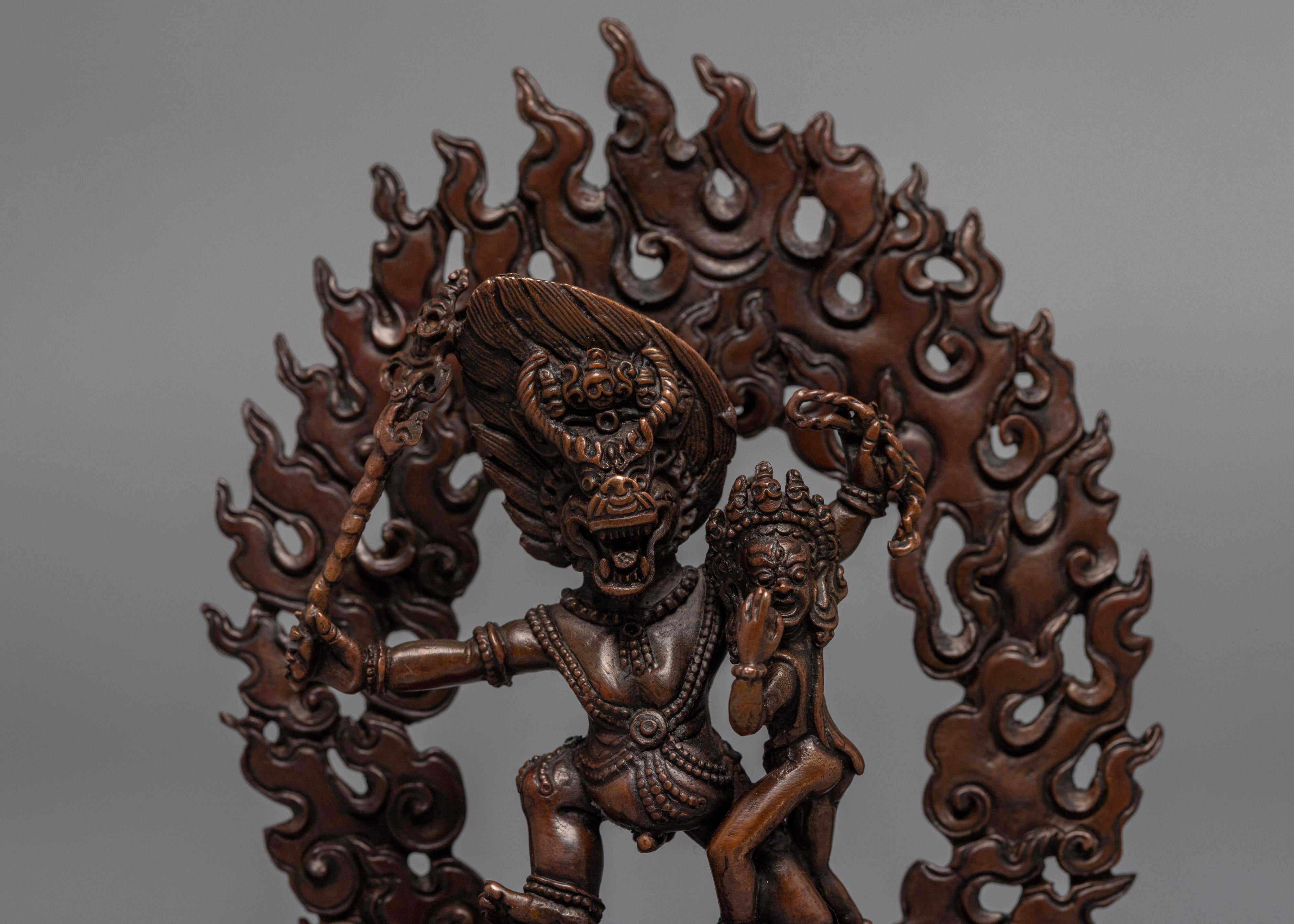 Mini Yamantaka Sculpture | Buddhist Deity Figurine