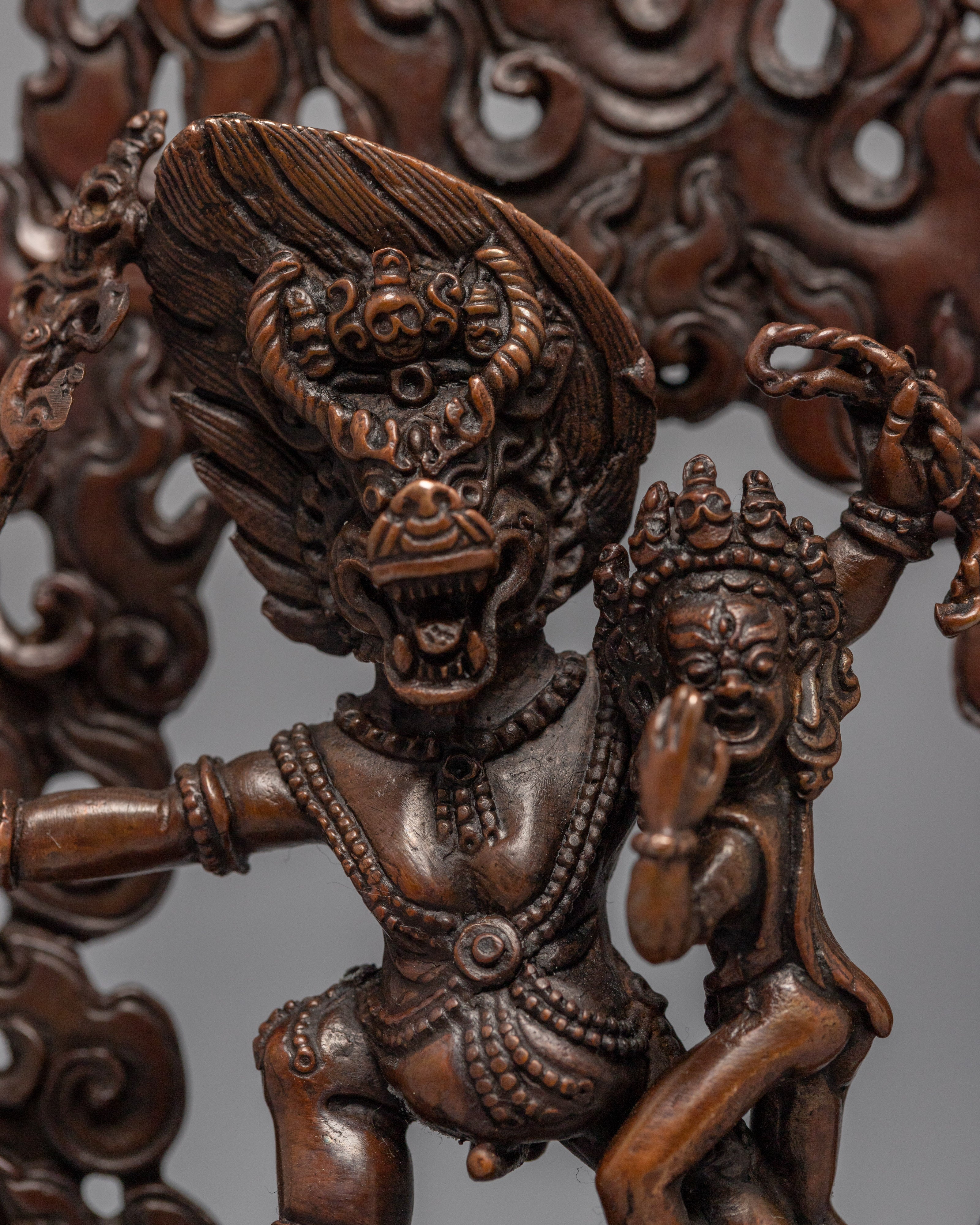 Mini Yamantaka Sculpture | Buddhist Deity Figurine