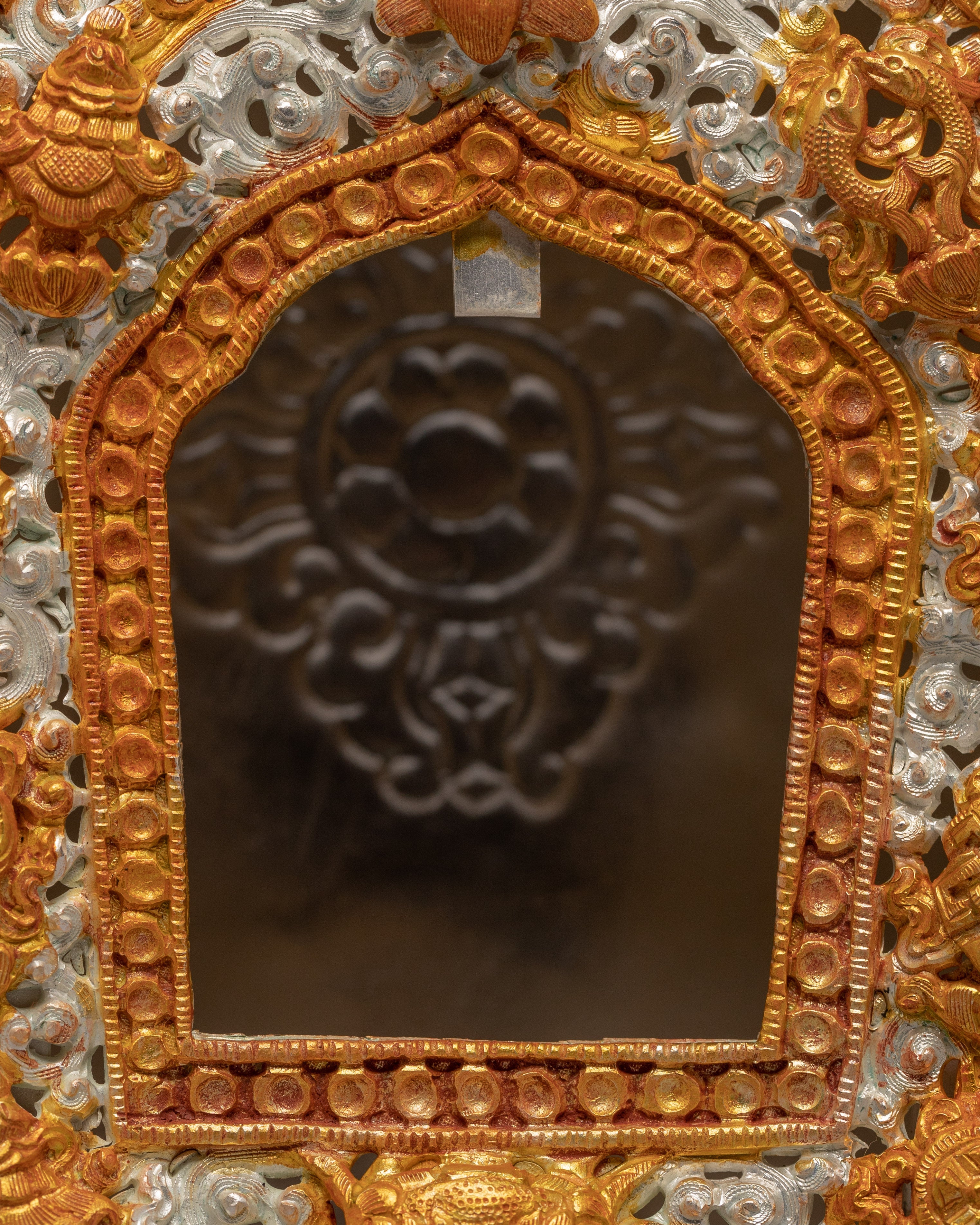 Tibetan Ghau Pendant | Gold and Silver Plated Box