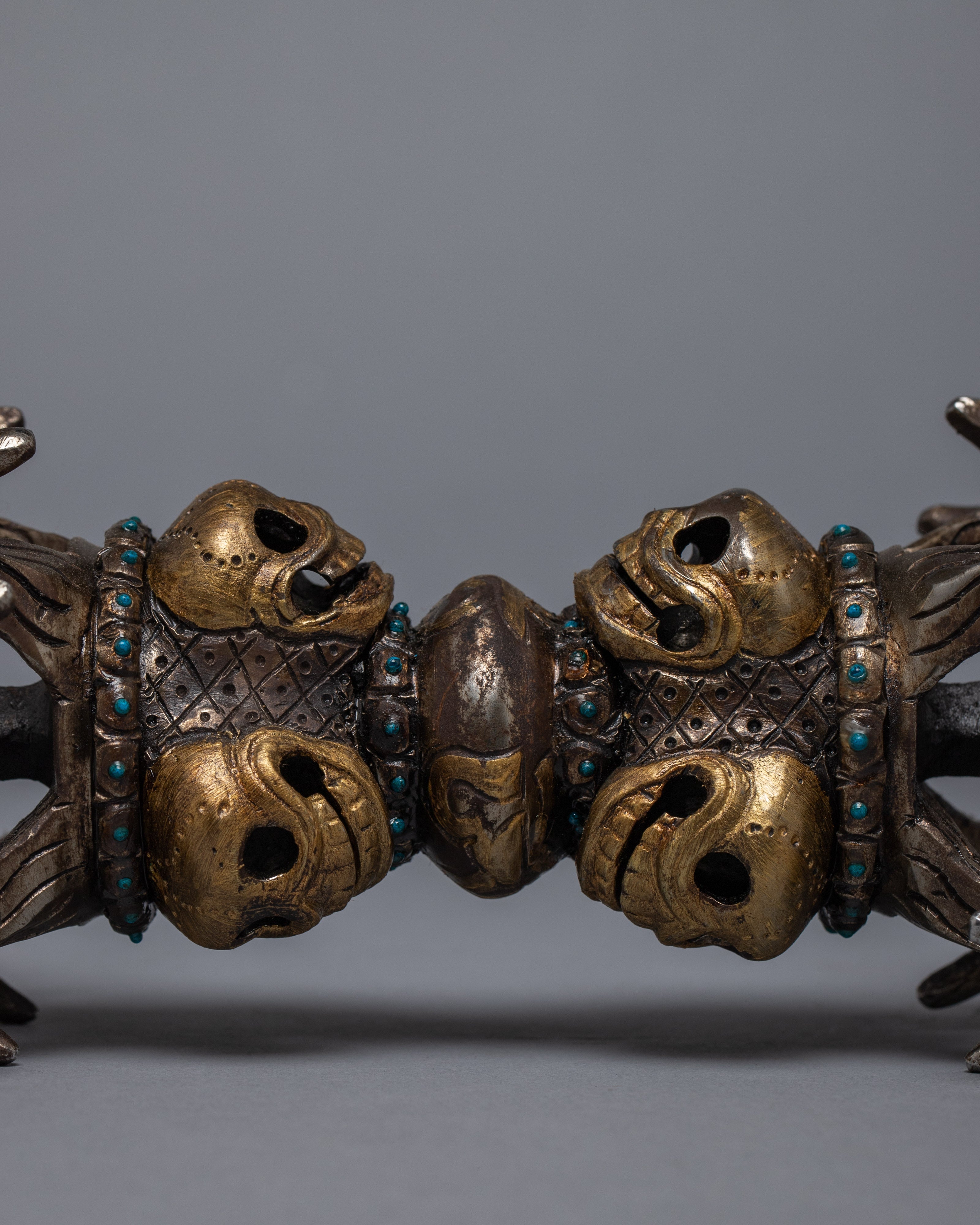 Tibetan Vajra Dorje | 24K Gold Plated Thunder Bolt